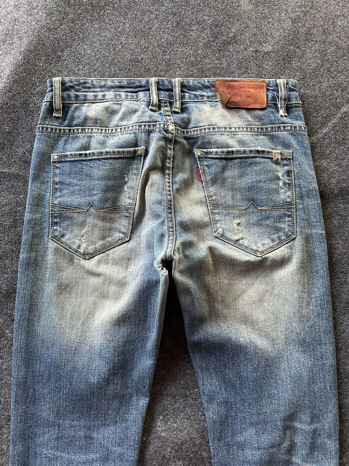 BUFFALO BOBS × Beauty Beast Necked Jeans Japan Distressed Size 32 D112 Size US 32 / EU 48 - 4 Thumbnail