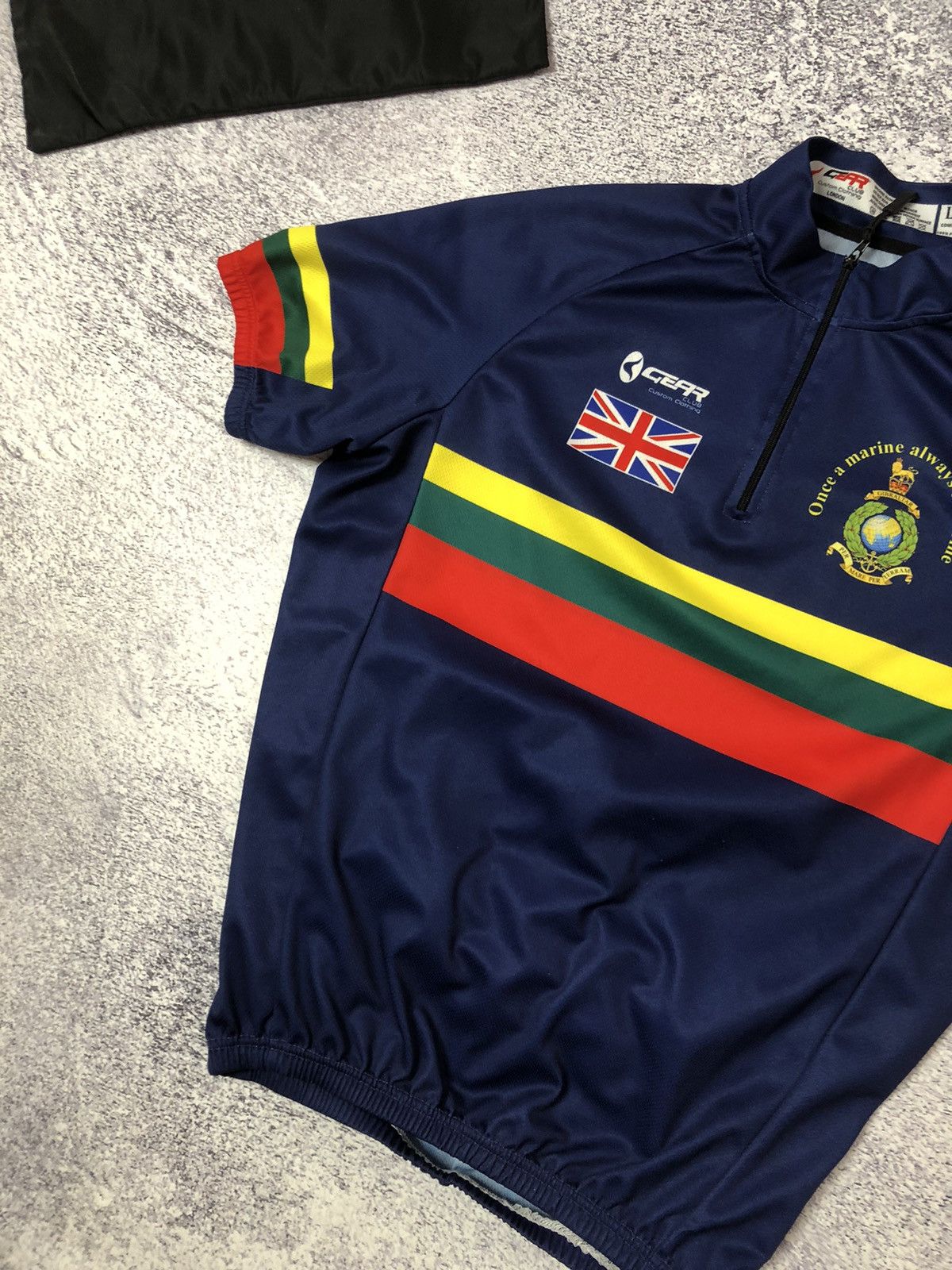 Vintage Vintage cycling shirt Royal Marines rare size L y2k casual Size US L / EU 52-54 / 3 - 3 Thumbnail