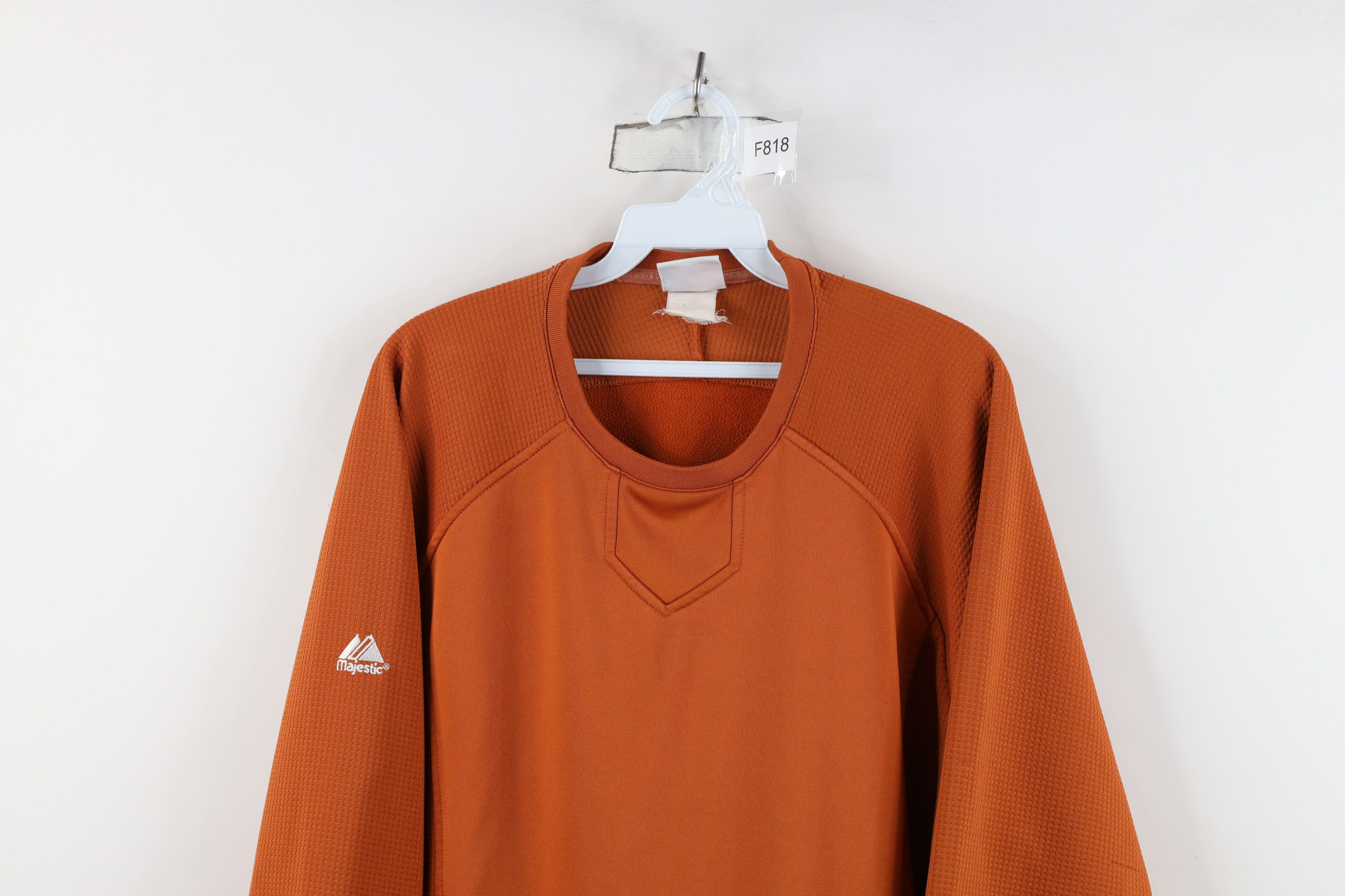 Majestic Vintage Majestic Baseball Thermal Waffle Knit Sweatshirt Size US XXL / EU 58 / 5 - 2 Thumbnail