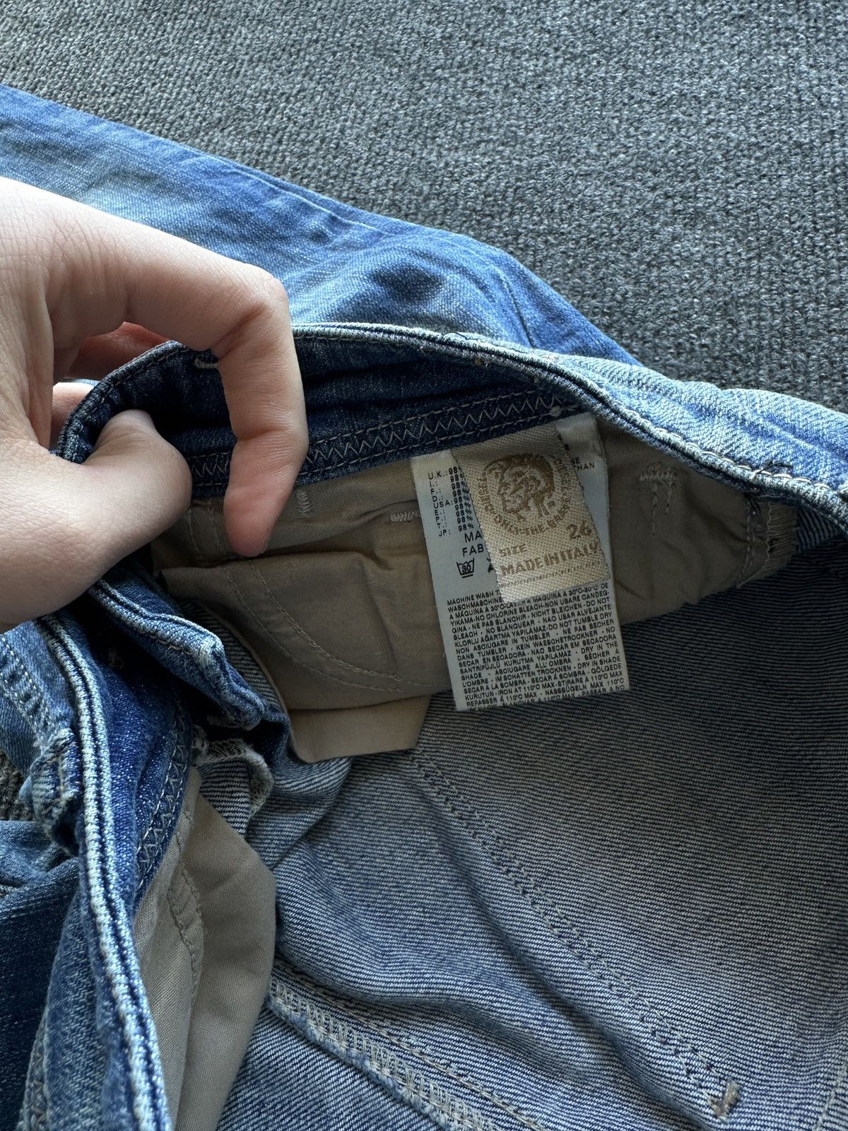 Diesel 🚨 DIESEL AVANT GARDE GOTHIC WOMEN JEANS LOGO IFSIXWASNINE Size 26" / US 2 / IT 38 - 11 Thumbnail