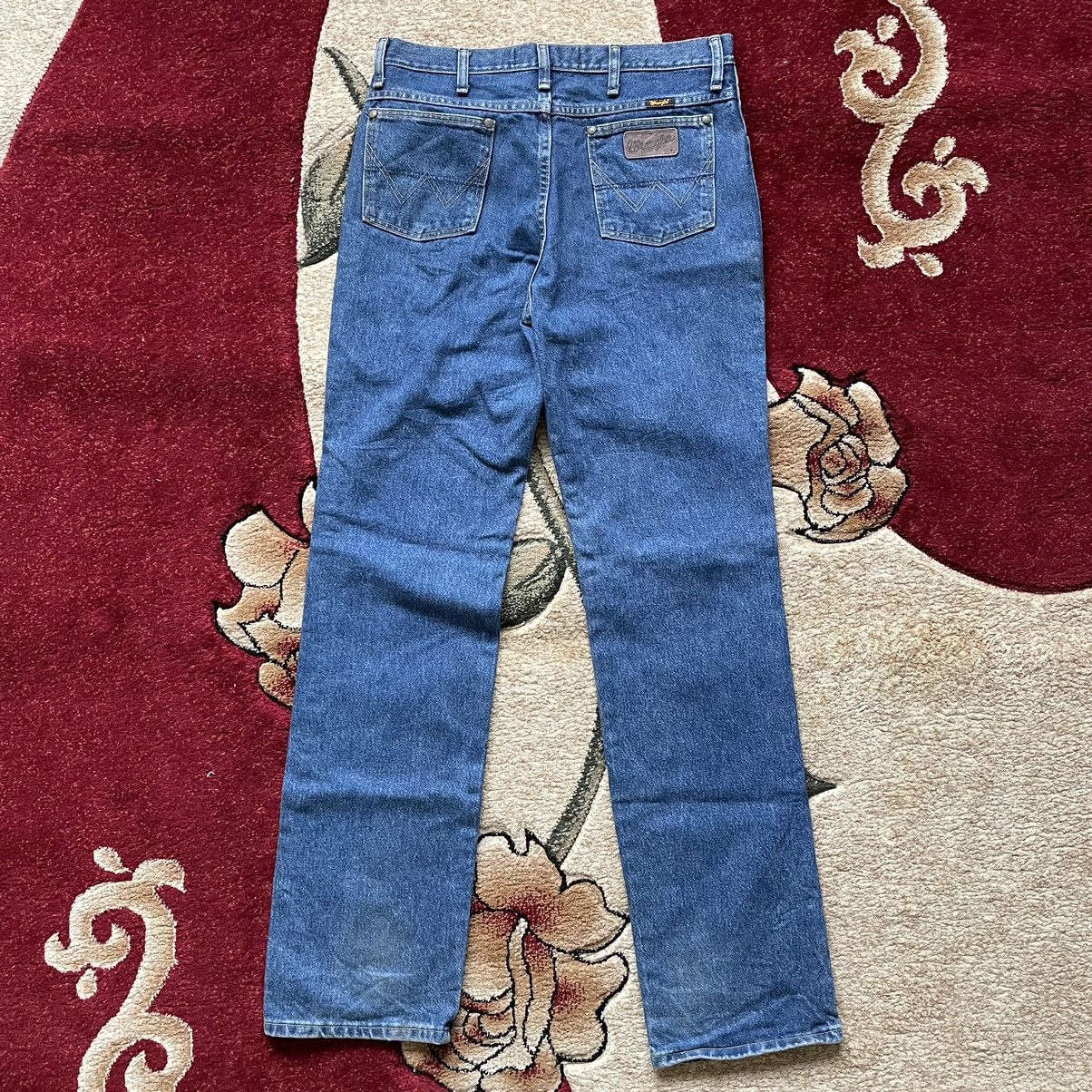 Jean × Vintage × Wrangler Wrangler George Strait Cowboy Cut Collection Blue Jeans Size US 33 - 2 Thumbnail