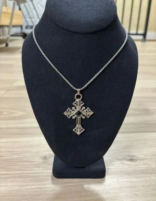 Japanese Brand Black Ore Cross Necklace Size ONE SIZE - 3 Thumbnail