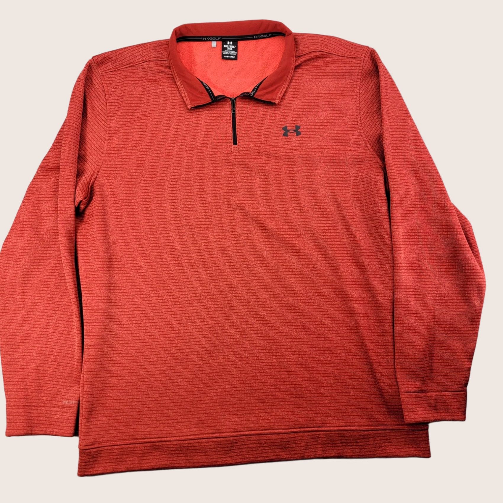 Under Armour Under Armour Golf Pullover Mens 3XLT Red 1/4 Zip Storm Fleece Top Big & Tall Size US XXL / EU 58 / 5 - 1 Thumbnail