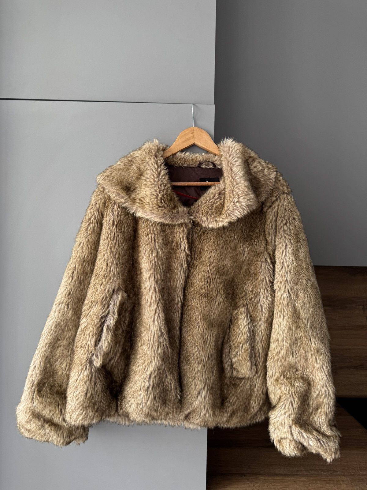If Six Was Nine × The Unbranded Brand Vintage Real Suede Faux Fur Coat Jacket Size L / US 10 / IT 46 - 1 Thumbnail