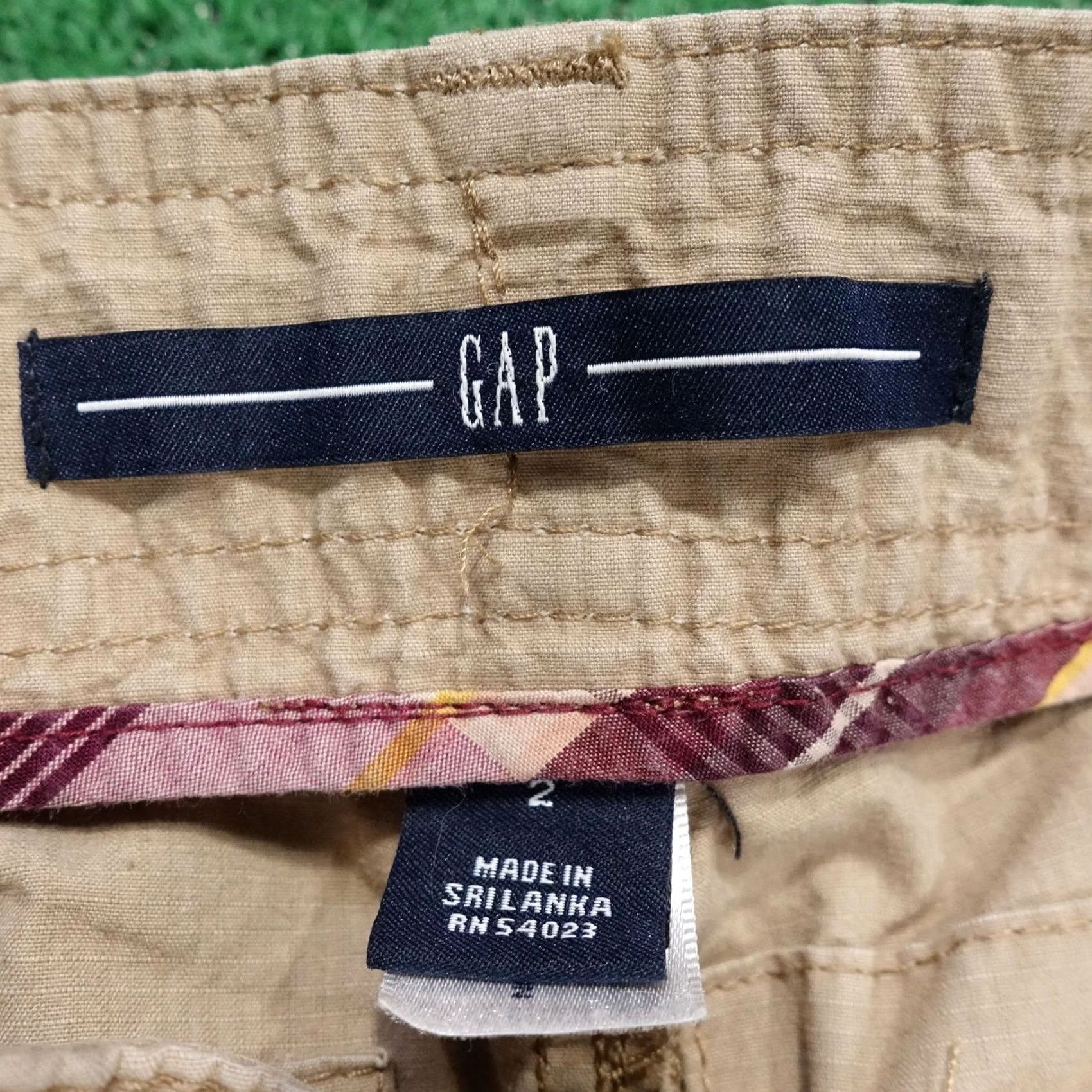 Gap Gap Cargo Shorts Womens Size 2 Beige 100% Cotton Drawstring Size 26" / US 2 / IT 38 - 6 Thumbnail