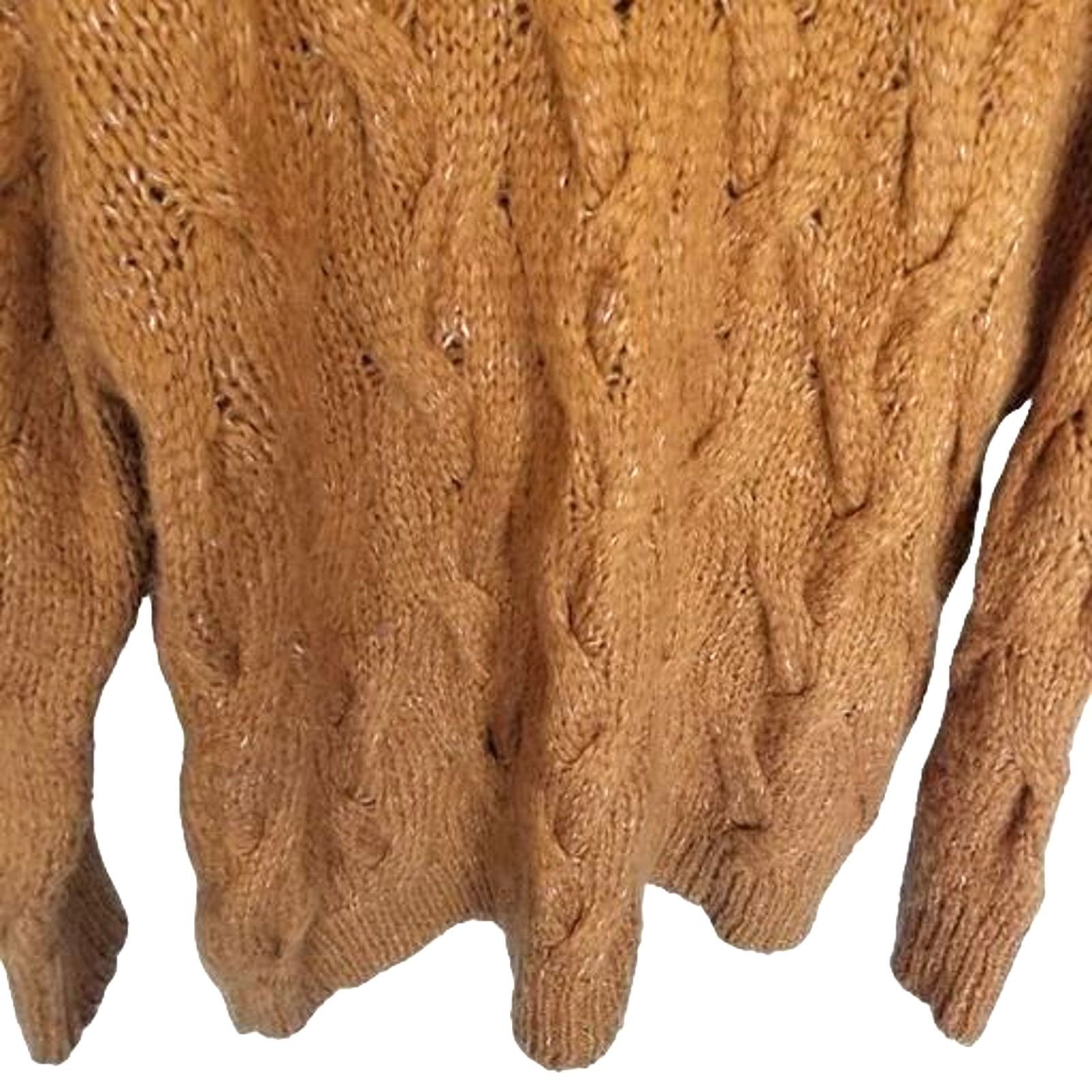 Zara ZARA Womens Cable Knit Wool Mohair Sweater Chunky Oversized Size S / US 4 / IT 40 - 3 Thumbnail