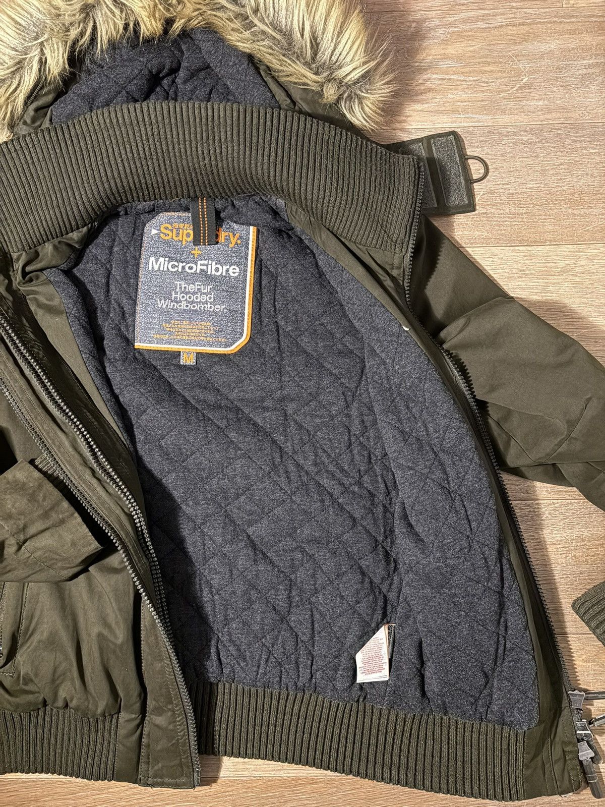 Superdry The Fur Hooded Windbomber Size US M / EU 48-50 / 2 - 7 Thumbnail