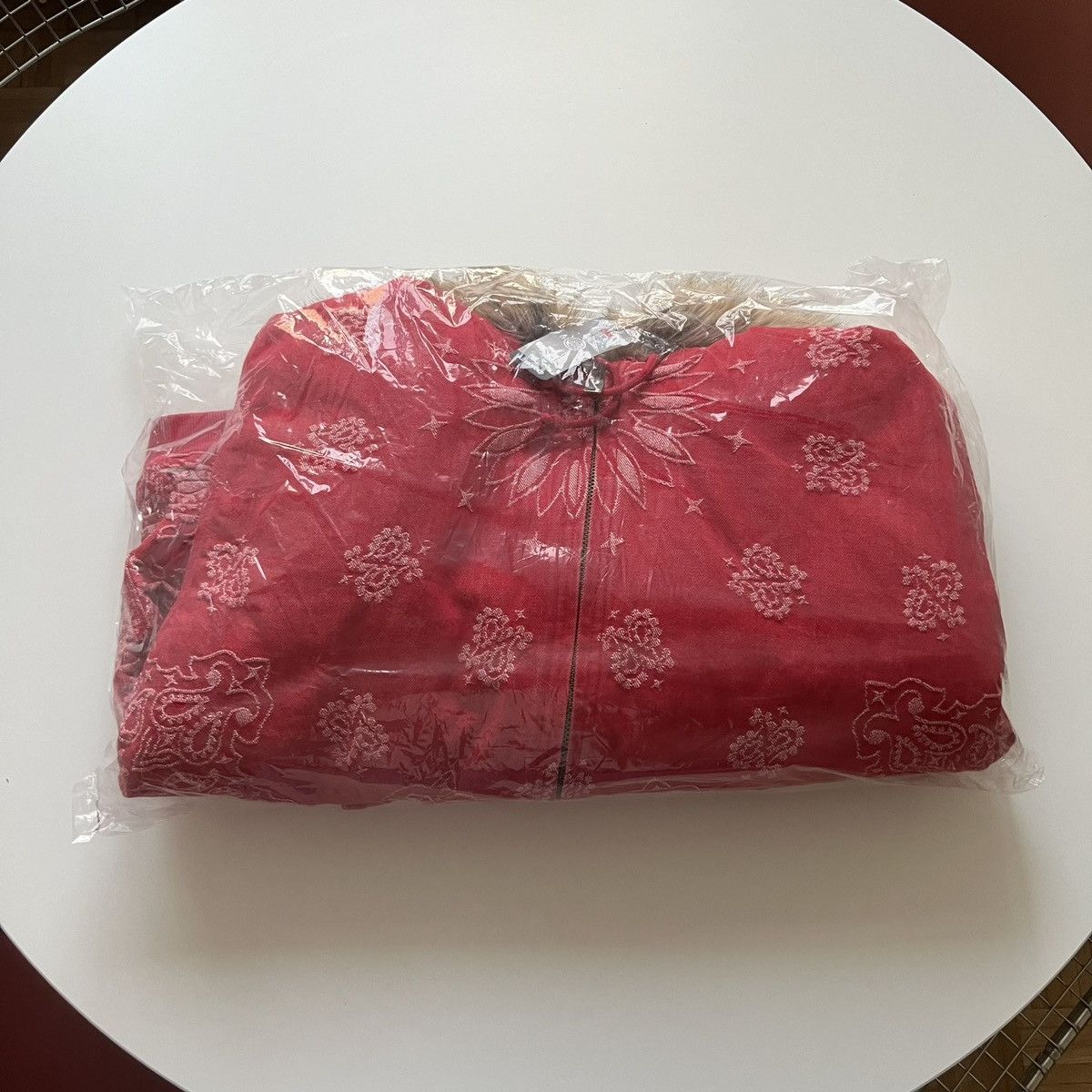 Supreme Supreme Bandana Jacquard Denim Hooded Work Jacket XL Red Size US XL / EU 56 / 4 - 3 Thumbnail