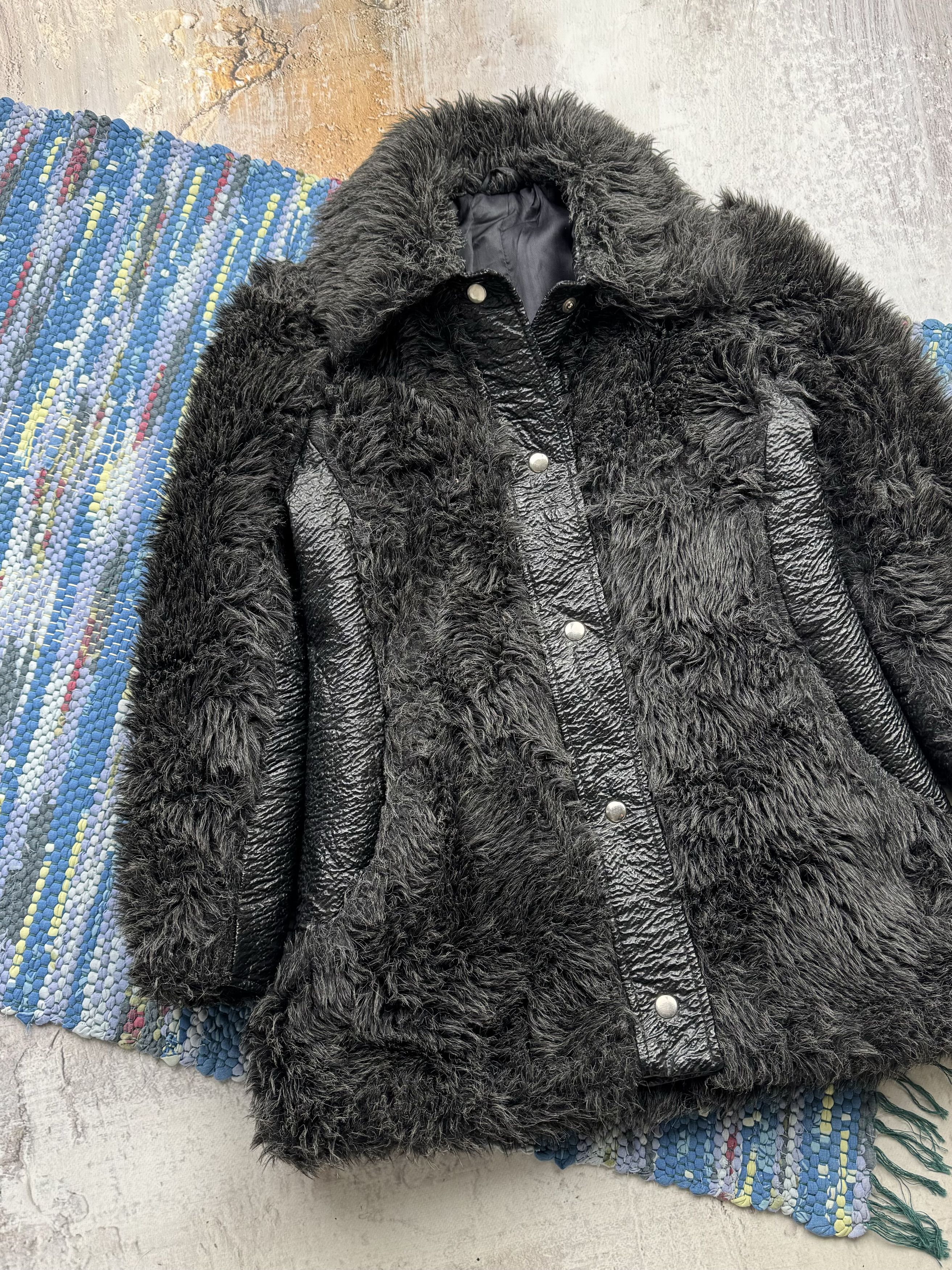 Vintage Vintage Faux Fur Coat A296(393)D15 Size XS / US 0-2 / IT 36-38 - 2 Thumbnail