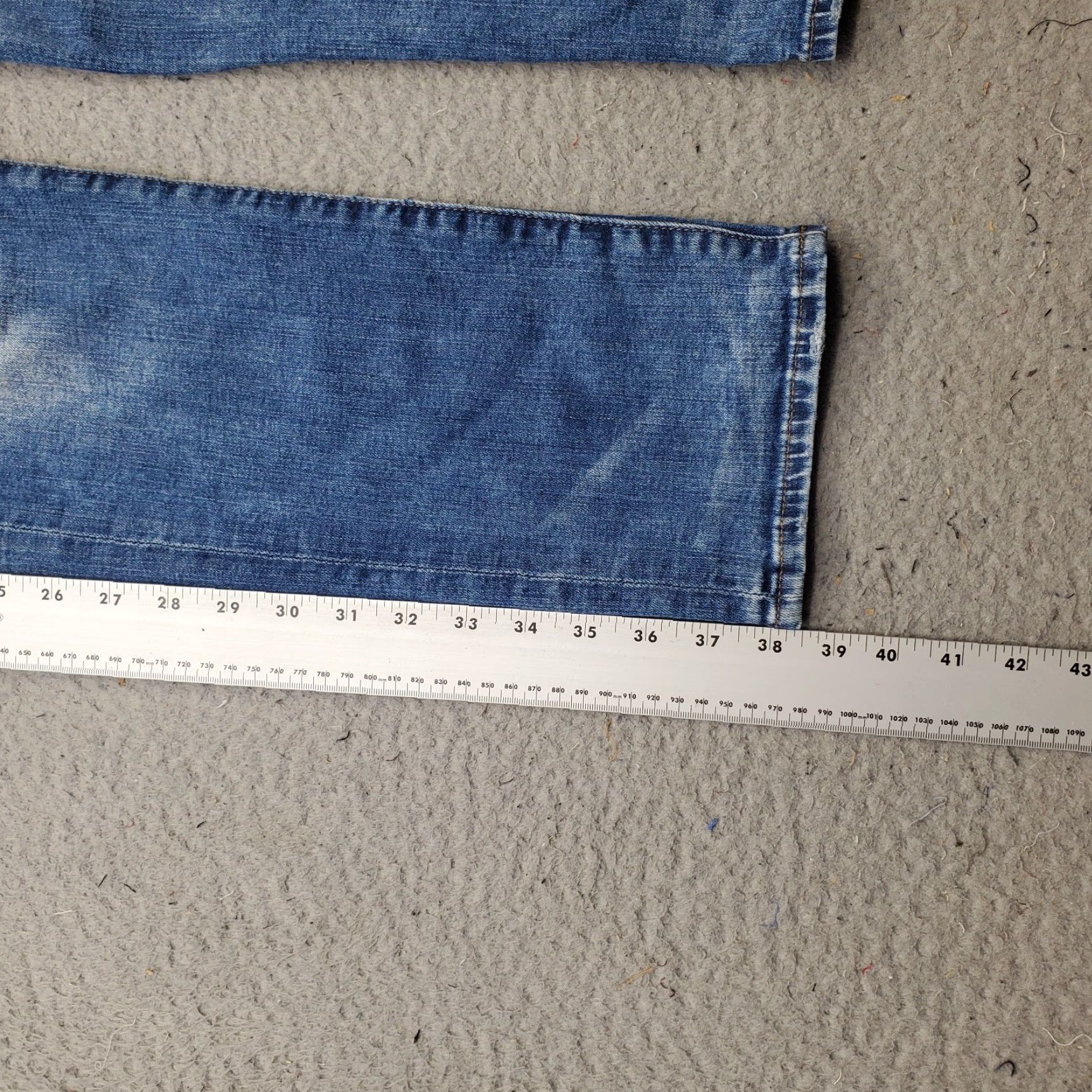 American Eagle Outfitters American Eagle Outfitters Jeans Womens 29x30 Blue Denim Distressed Straight 5-Pocket Regular Size 29 WW Womens Stock〜 Size 29" - 3 Thumbnail