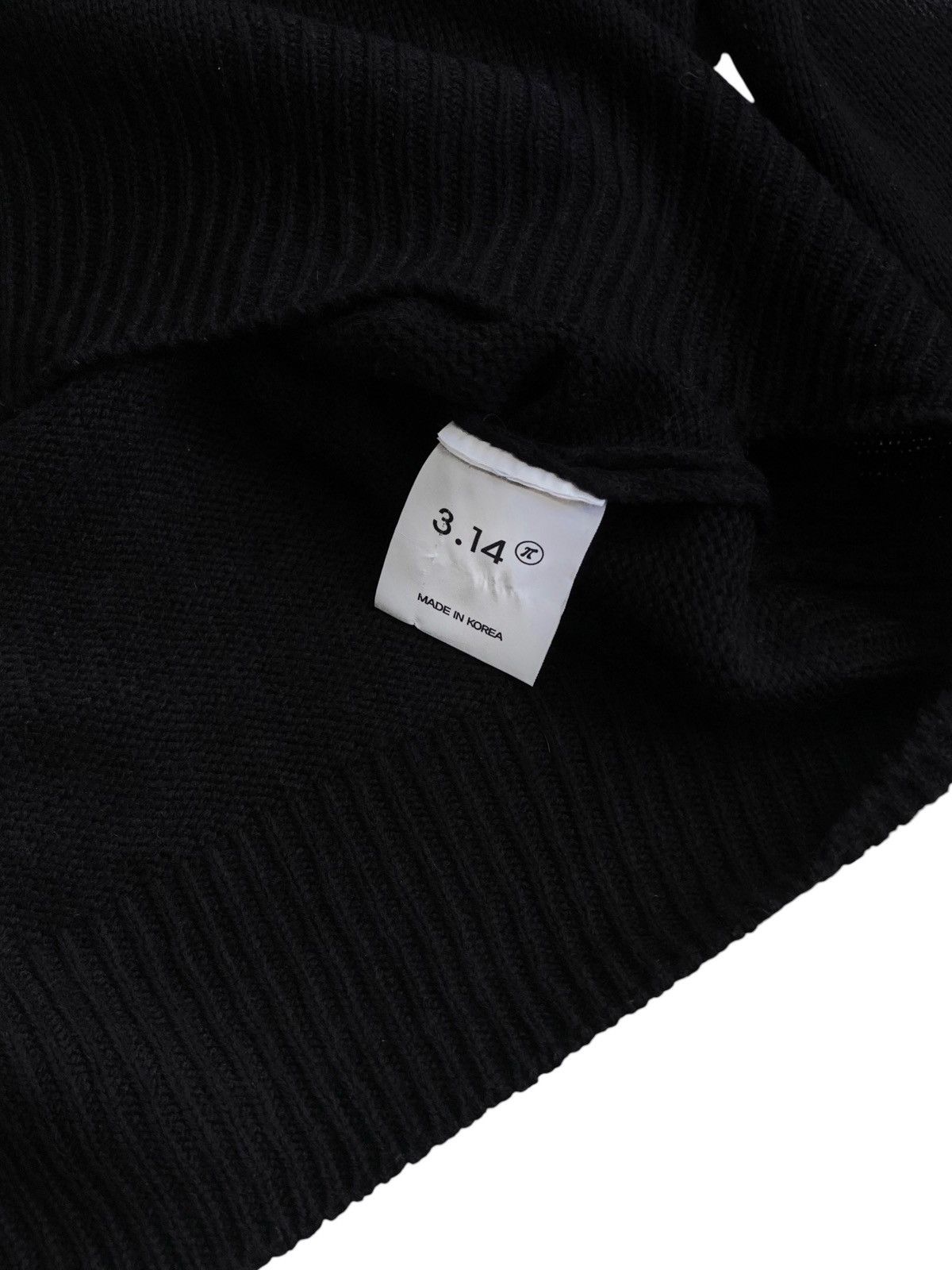 Vintage 3.14 oversize spray paint acrylic knitted sweater black knit Size US XL / EU 56 / 4 - 5 Thumbnail