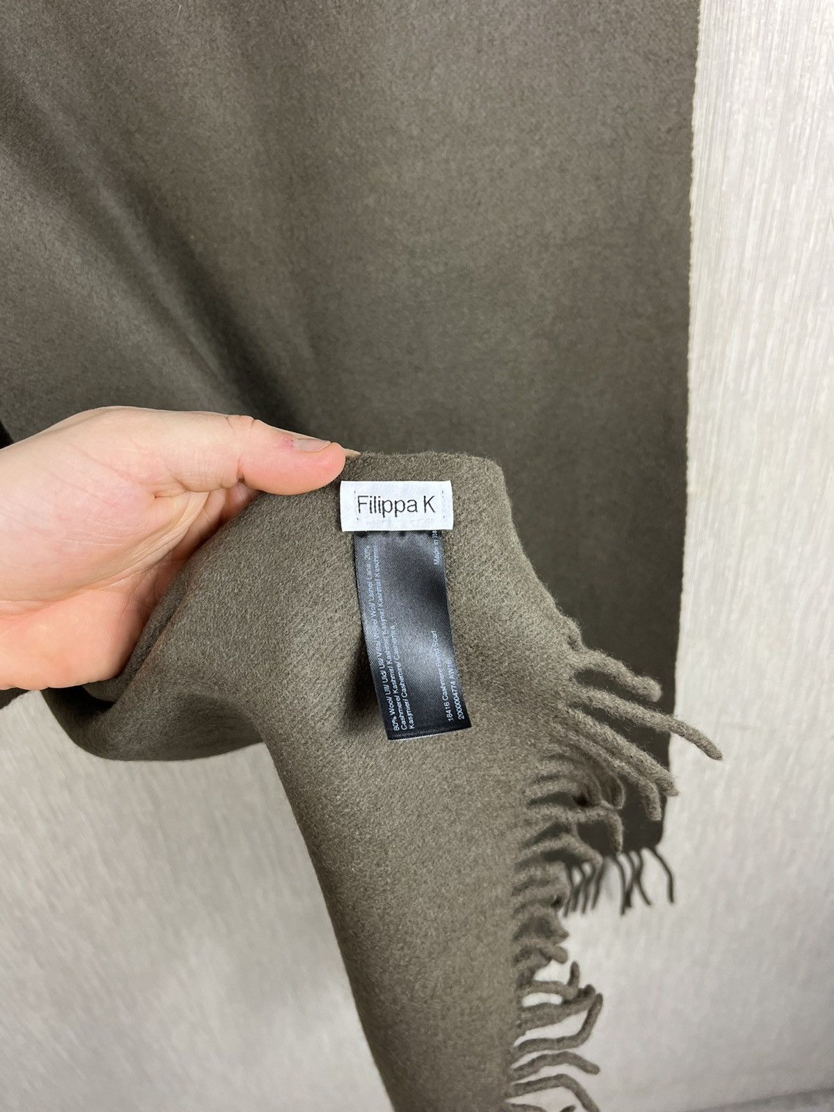 Designer × Filippa K Filippa K basic wool cashmere classic scarf Size ONE SIZE - 11 Thumbnail
