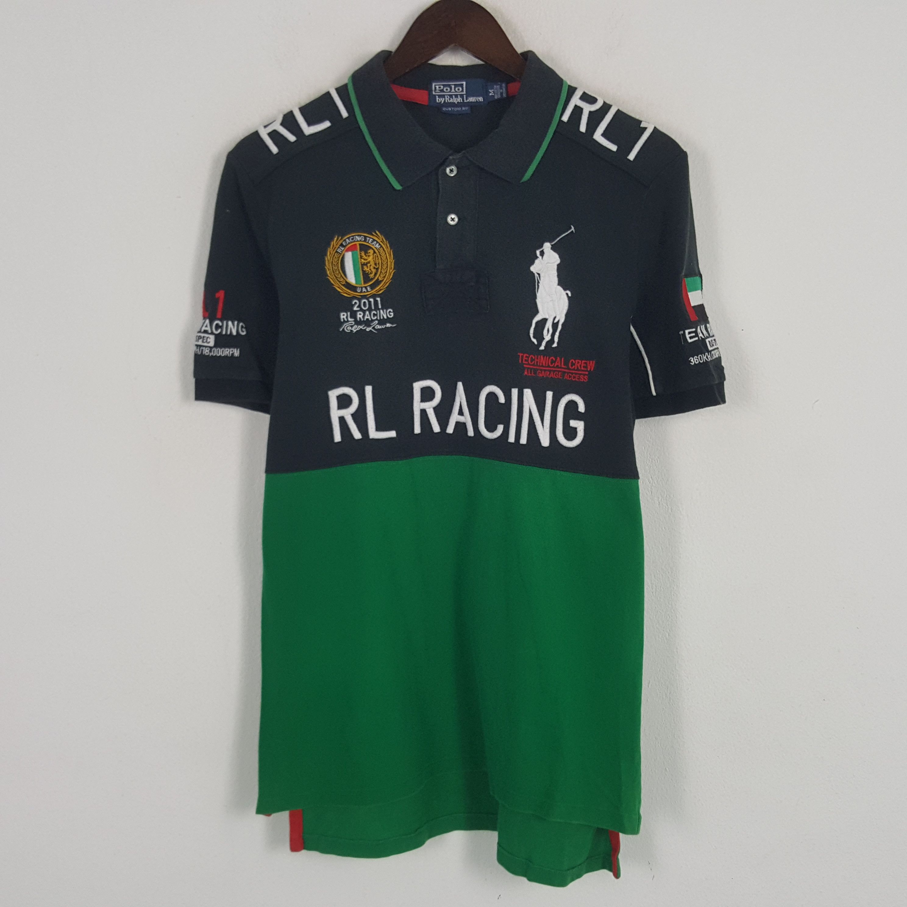 Polo Ralph Lauren × Vintage Vintage Polo Ralph Lauren RL Racing UAE 9 Polos Shirt Size US M / EU 48-50 / 2 - 1 Thumbnail