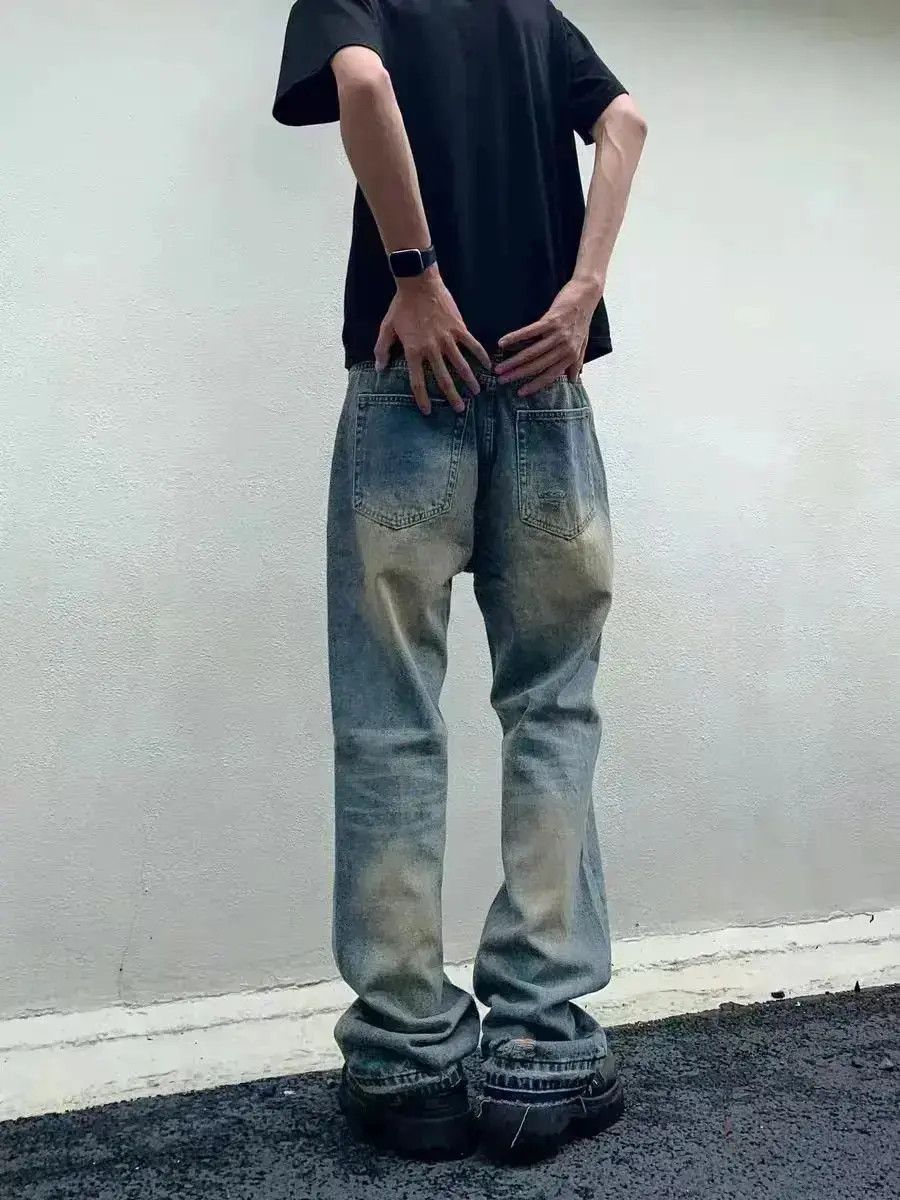 Japanese Brand Vintage baggy straight leg casual jeans Size US 32 / EU 48 - 6 Thumbnail