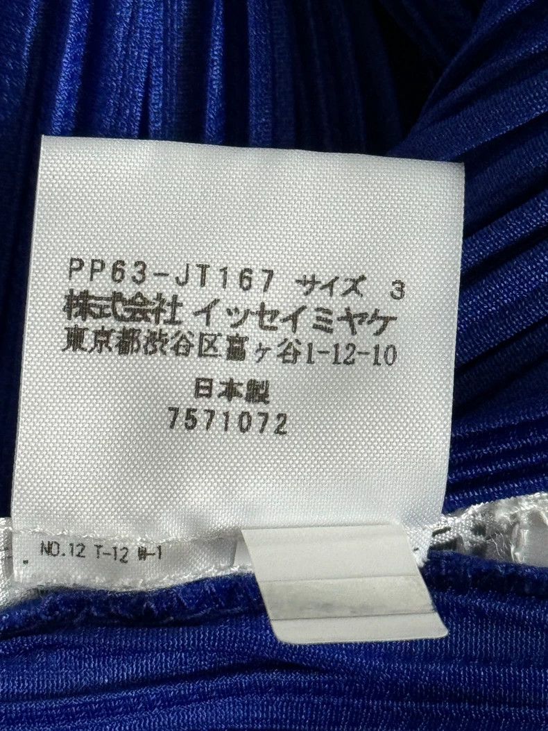 Issey Miyake Issey Miyake size:3 Deep blue pleated long-sleeved shirt Size S / US 4 / IT 40 - 4 Thumbnail