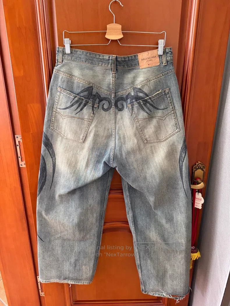 Balenciaga Balenciaga size XS Dragon drawstring jeans Size US 27 - 2 Thumbnail