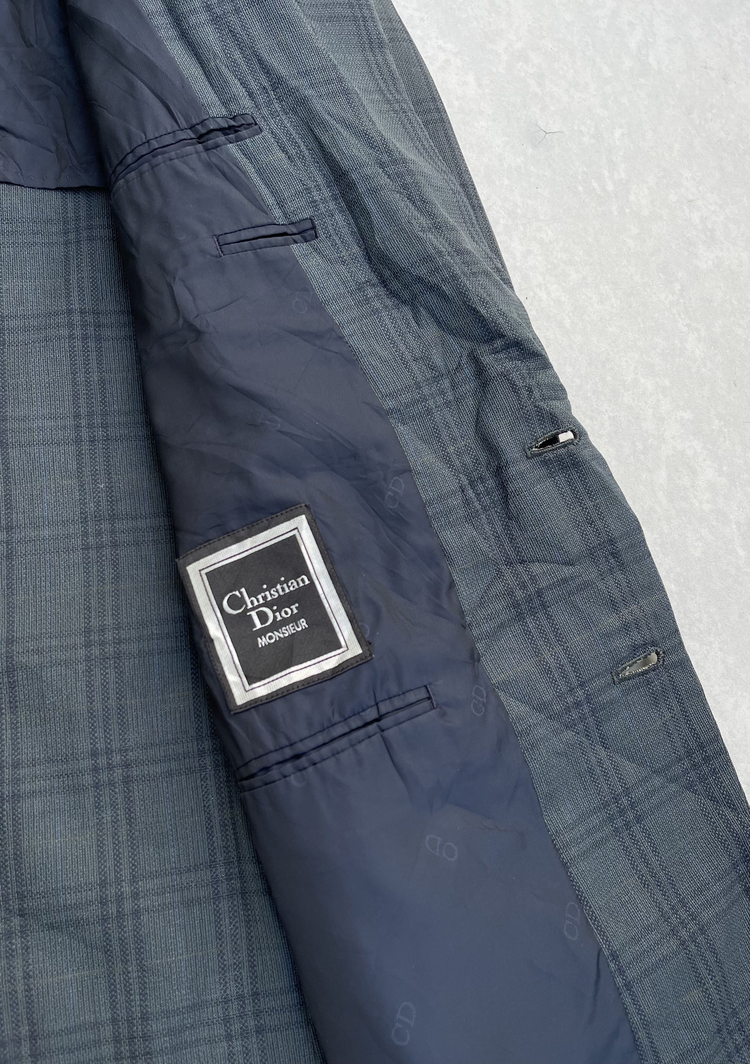 Christian Dior Monsieur 🔥Vintage Christian Dior Men's Plaid Single Breasted Blazer Size US M / EU 48-50 / 2 - 8 Thumbnail