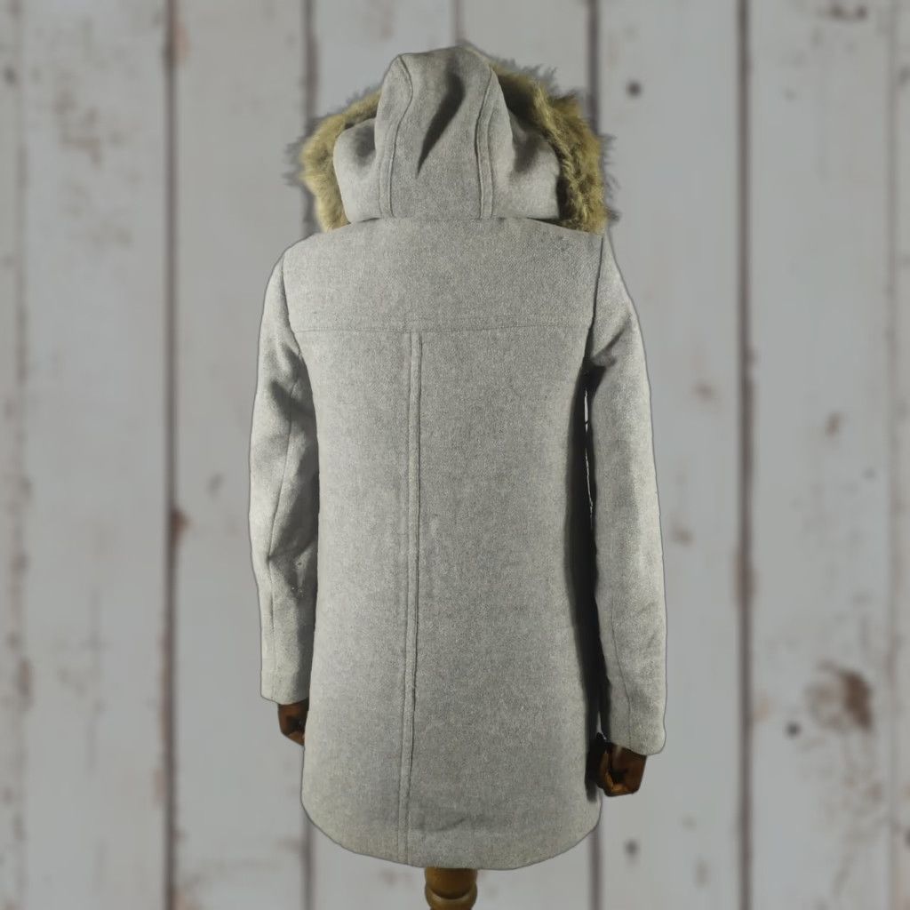 J.Crew J.CREW Coat Wool Blend Long Sleeve Zip Snap Gray 0 Women's Tweed Overcoat Long Jacketschort Size XS / US 0-2 / IT 36-38 - 1 Thumbnail