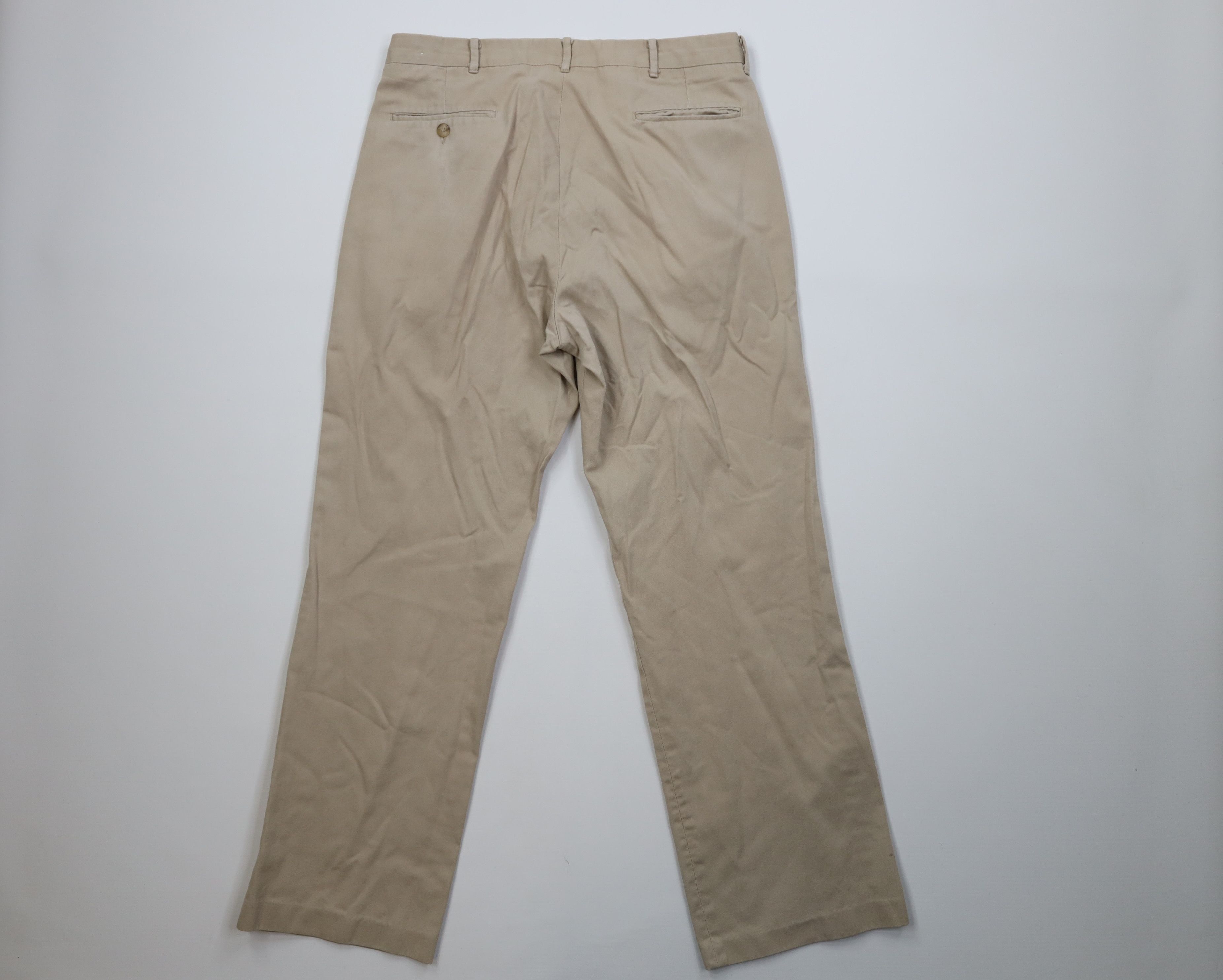 Vintage Vintage 70s Streetwear Wide Leg Chino Pants Beige Cotton USA Size US 34 / EU 50 - 11 Thumbnail