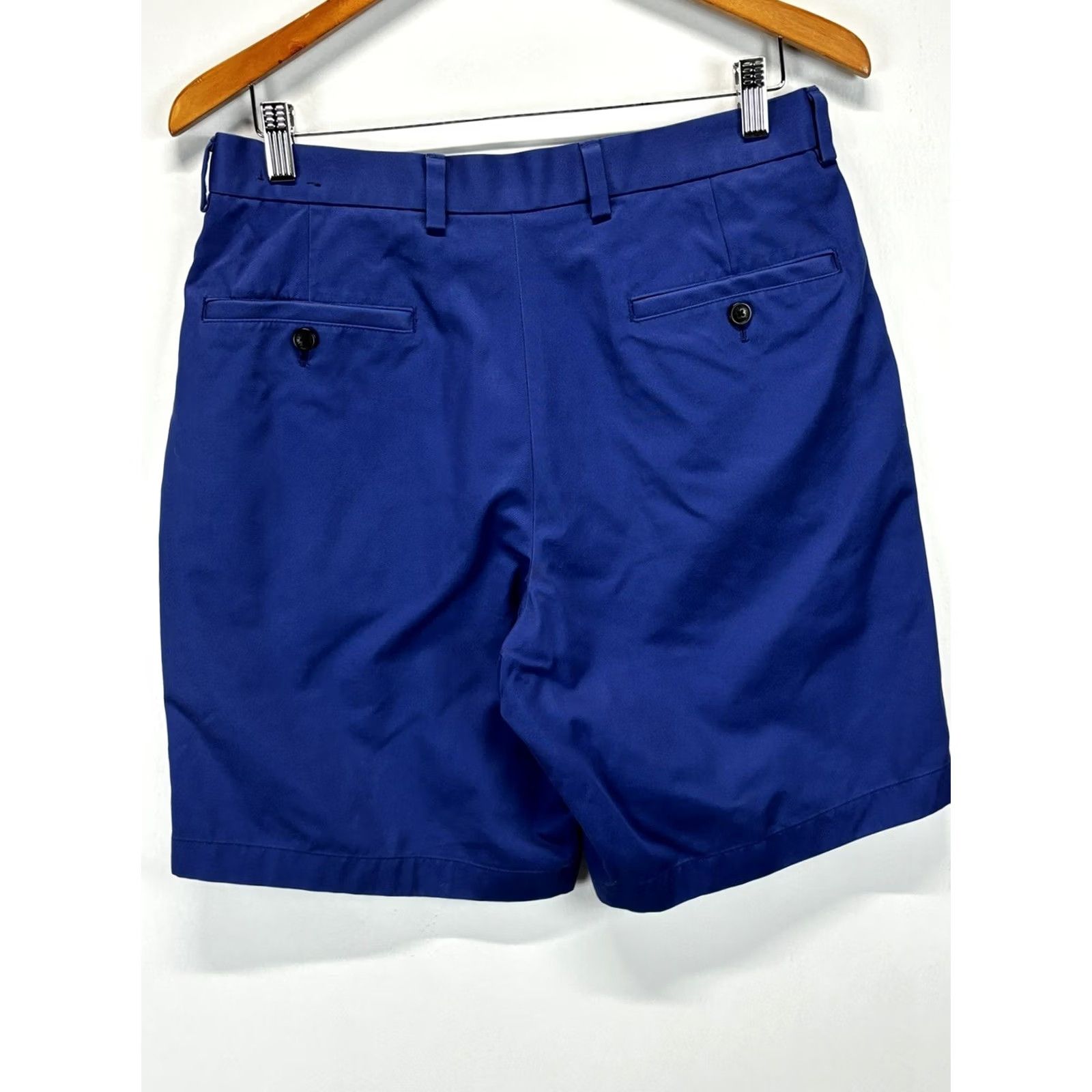 Brooks Brothers Brooks Brothers Mens Chino Shorts 32x8.5 Lightweight Flat Front Blue Casual Travel Preppy Golf Size US 32 / EU 48 - 2 Thumbnail
