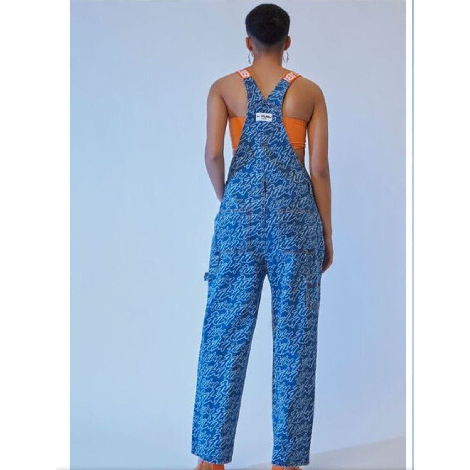 Fubu Fubu Forever 21 Denim Overalls Womens All Over Print Size 27" / US 4 / IT 40 - 6 Thumbnail