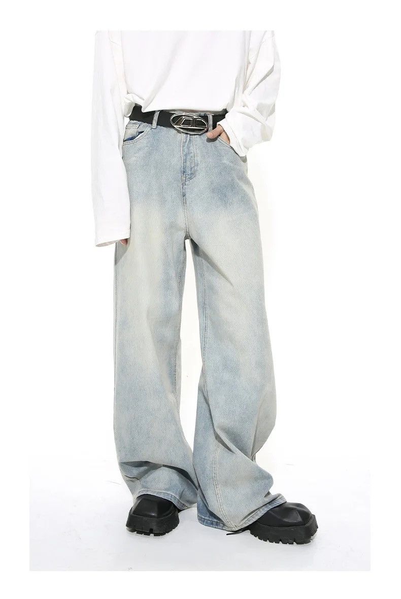 Japanese Brand × Jean Light style washed blue baggy jeans Size US 34 / EU 50 - 3 Thumbnail