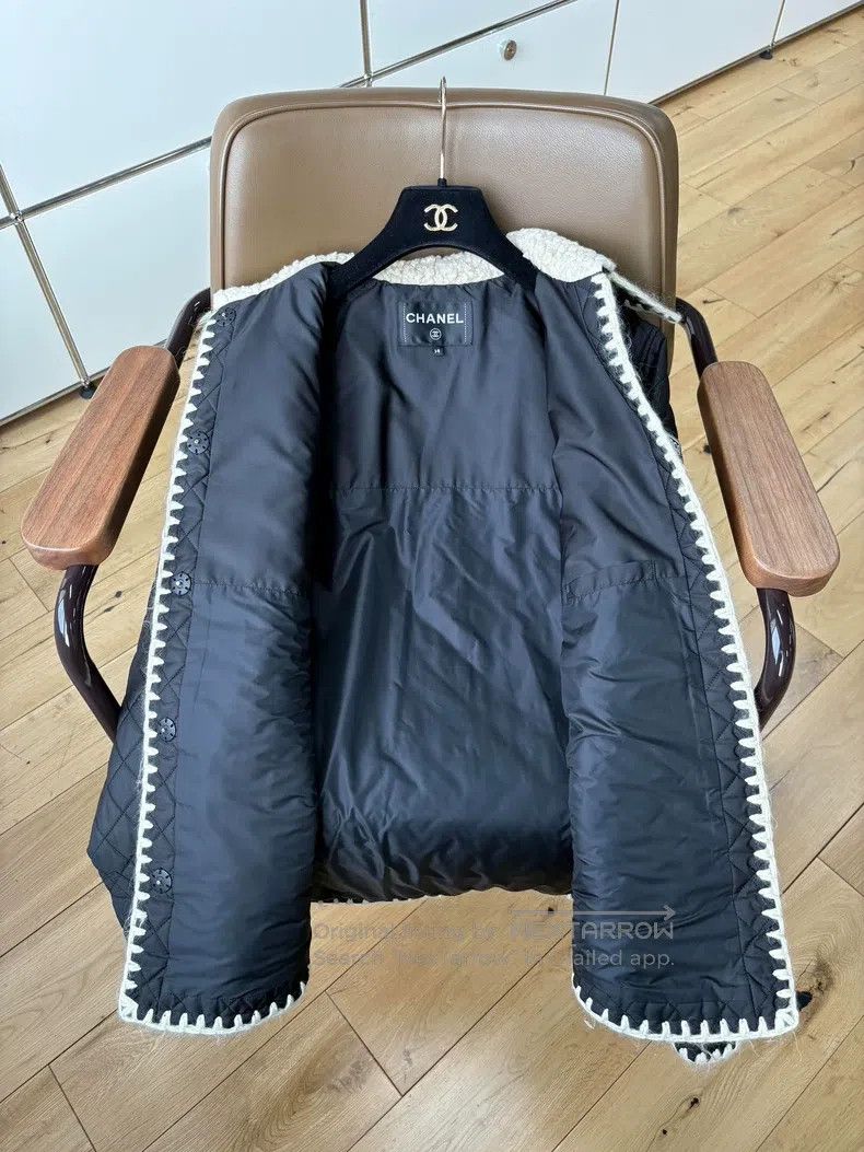 Chanel Chanel Diamond plaid black cotton jacket Size XS / US 0-2 / IT 36-38 - 5 Thumbnail