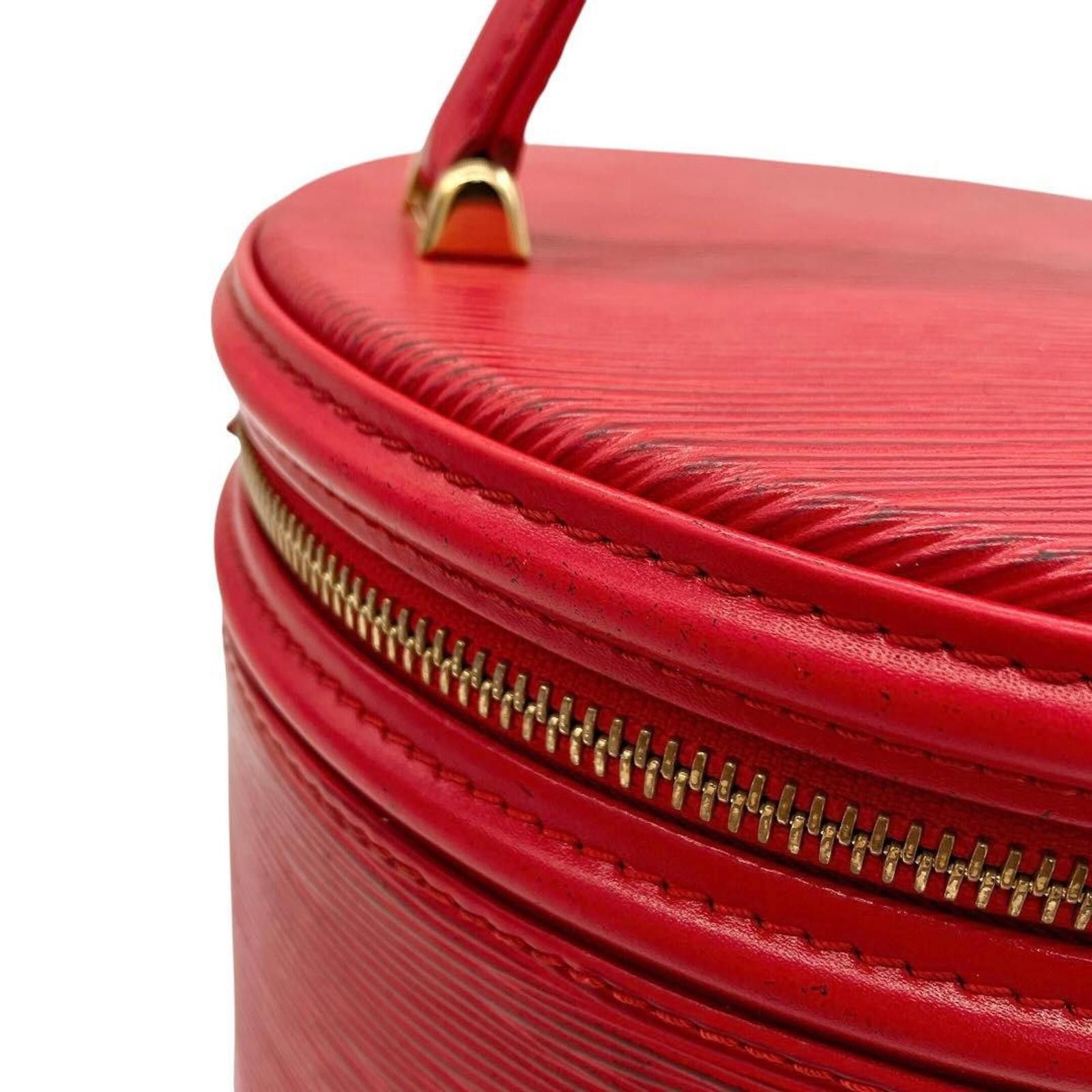 Louis Vuitton Louis Vuitton - Red Epi Leather Round Handbag Size ONE SIZE - 8 Thumbnail