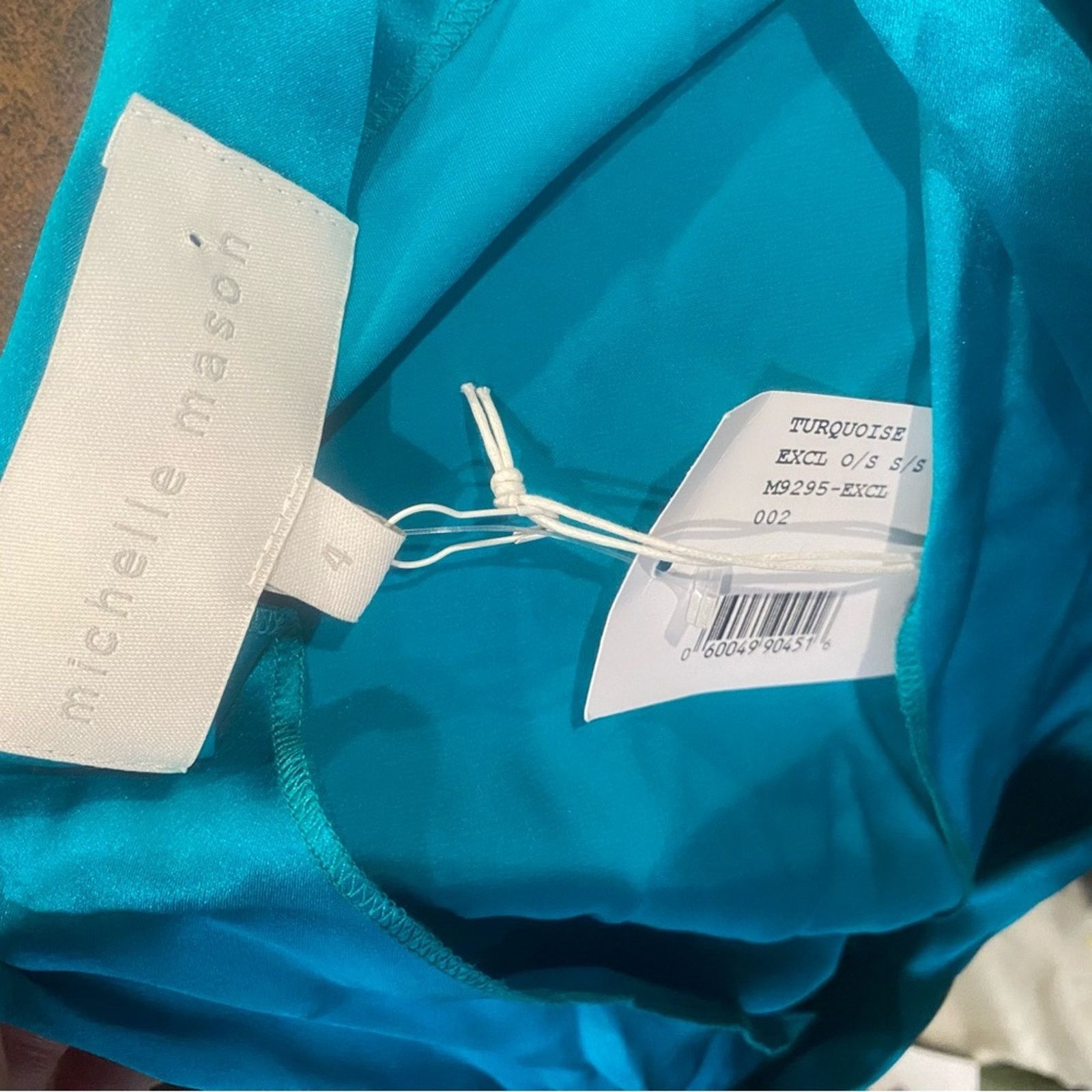REVOLVE MICHELLE MASON One-Shoulder Draped Mini Dress TURQUOISE 4 Size S / US 4 / IT 40 - 9 Thumbnail