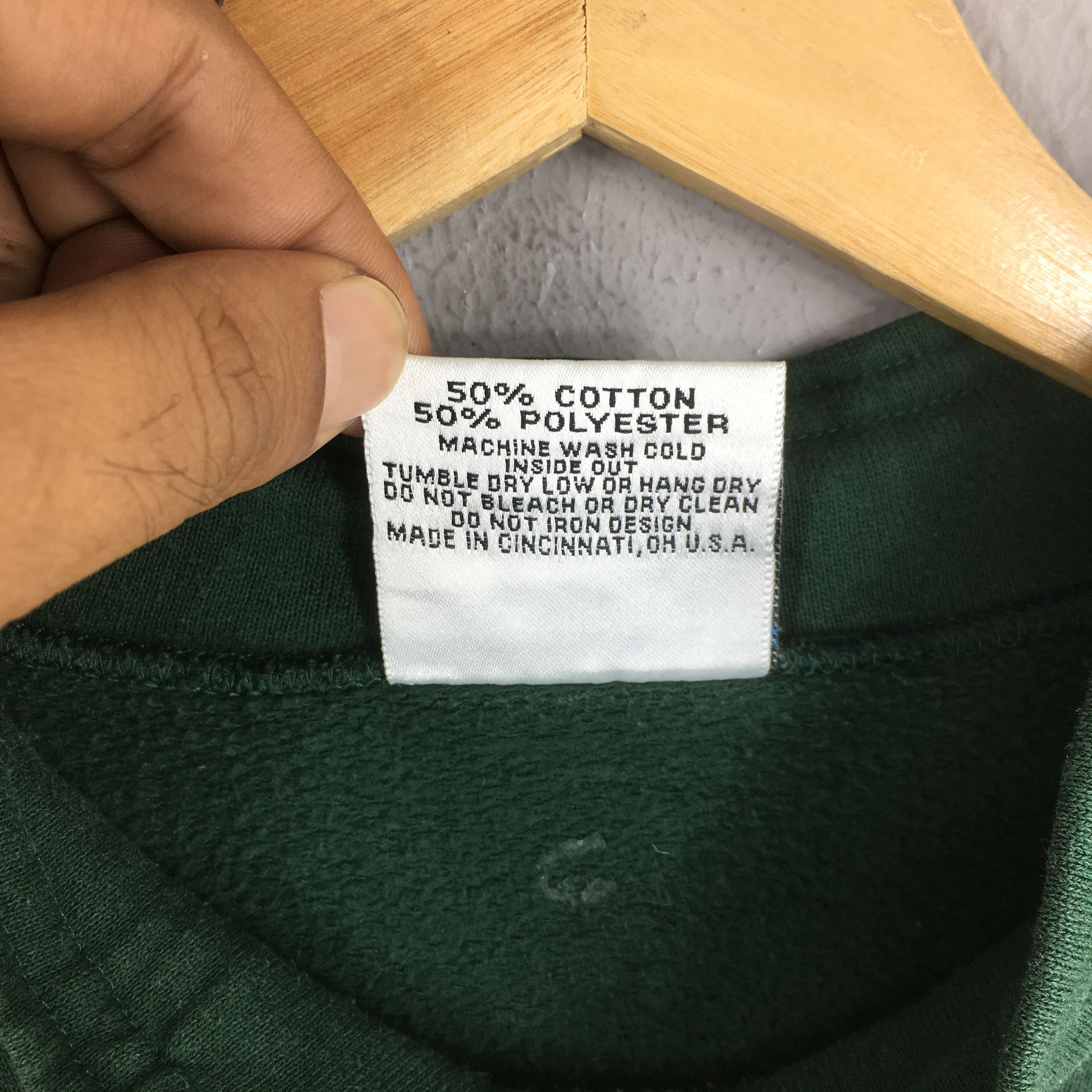 Other Vintage 90s University Notre Dame Green Sweatshirt XLarge Size US XL / EU 56 / 4 - 6 Thumbnail