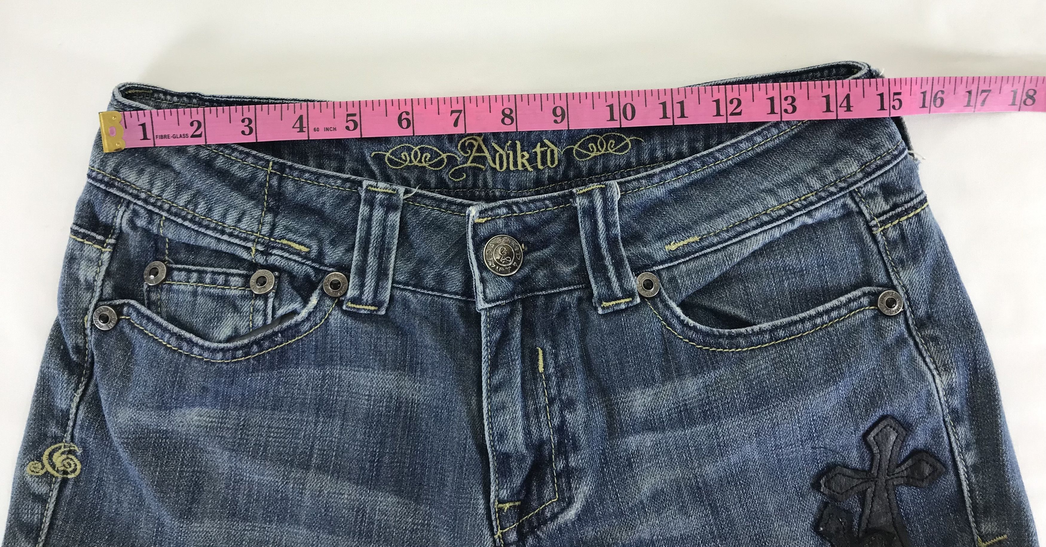 Japanese Brand Vintage Black Cross Flare Jeans Inspired Chrome Hearts Denim Size US 28 / EU 44 - 17 Thumbnail