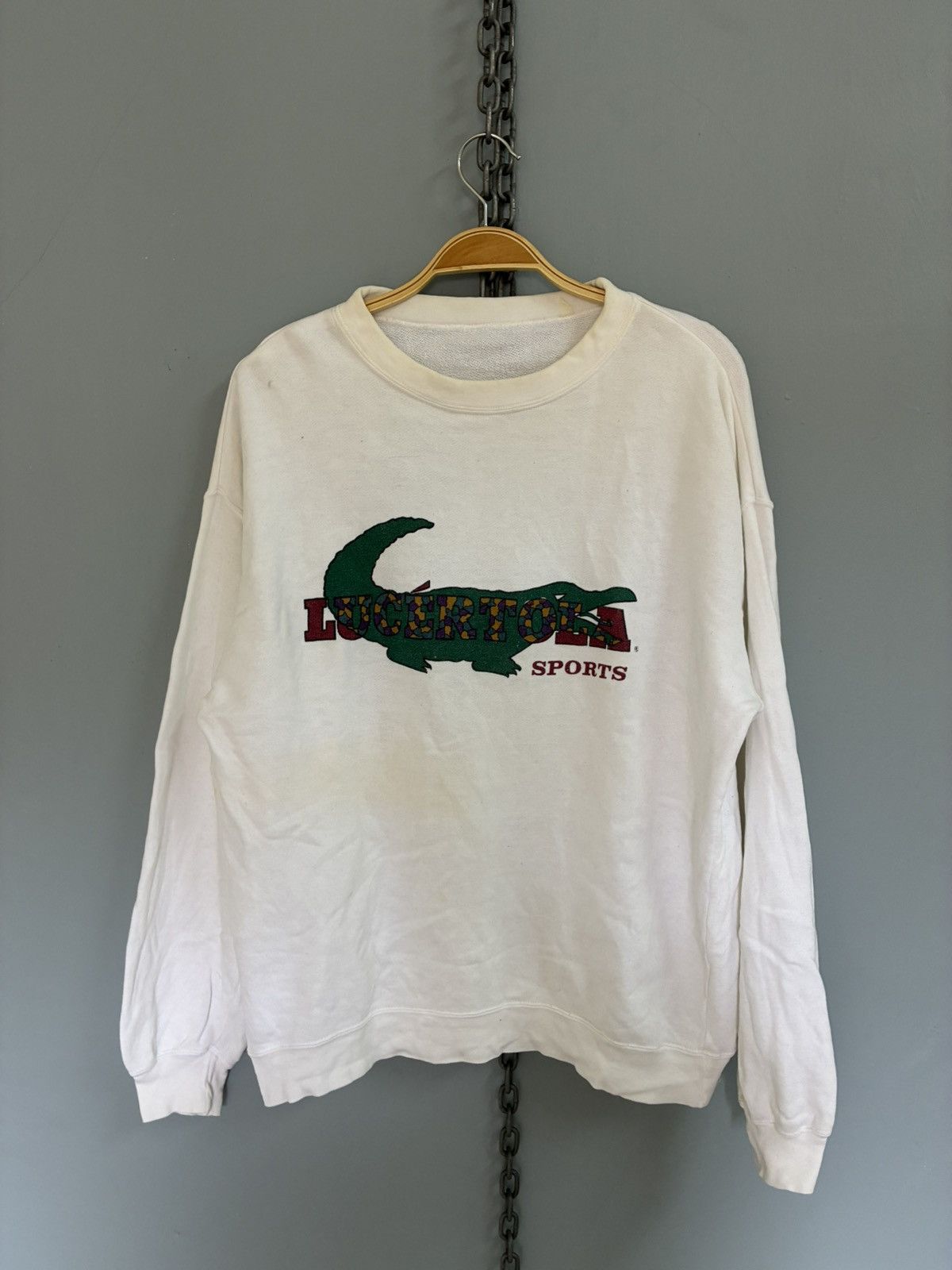 Vintage Vintage 90s Lucértola Sports sweatshirt Size US L / EU 52-54 / 3 - 1 Thumbnail