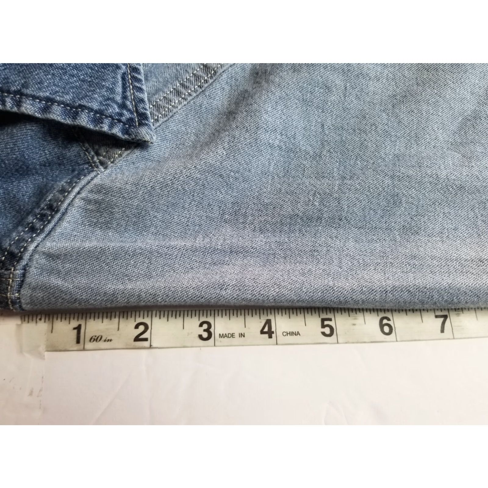 Levi's Levi's Western Pearl Snap Shirt Top Womens Plus Size 1X Light Blue Denim Stretch Shirt Women Cowboy Western Mens? Size XL / US 12-14 / IT 48-50 - 7 Thumbnail