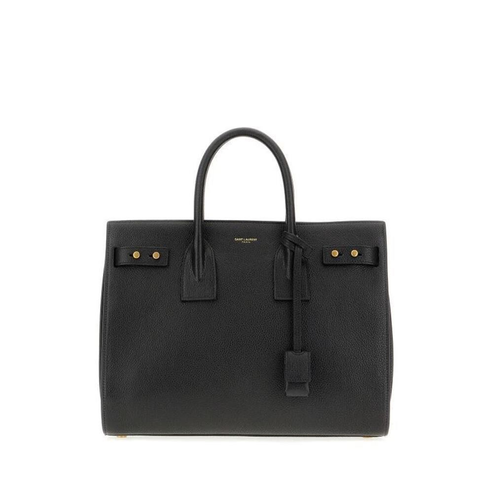 Yves Saint Laurent Saint Laurent Black Calf Leather Sac De Jour Handbag Size ONE SIZE - 1 Thumbnail
