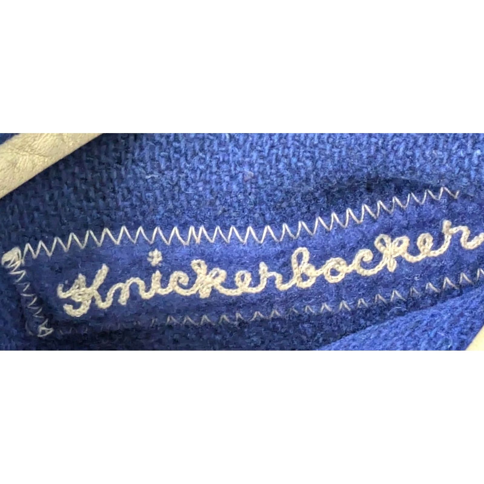 Vintage VINTAGE Knickerbocker Wool Leather Varsity Letterman Jacket USA Flynntan Medium Blue Mens Size US M / EU 48-50 / 2 - 4 Thumbnail