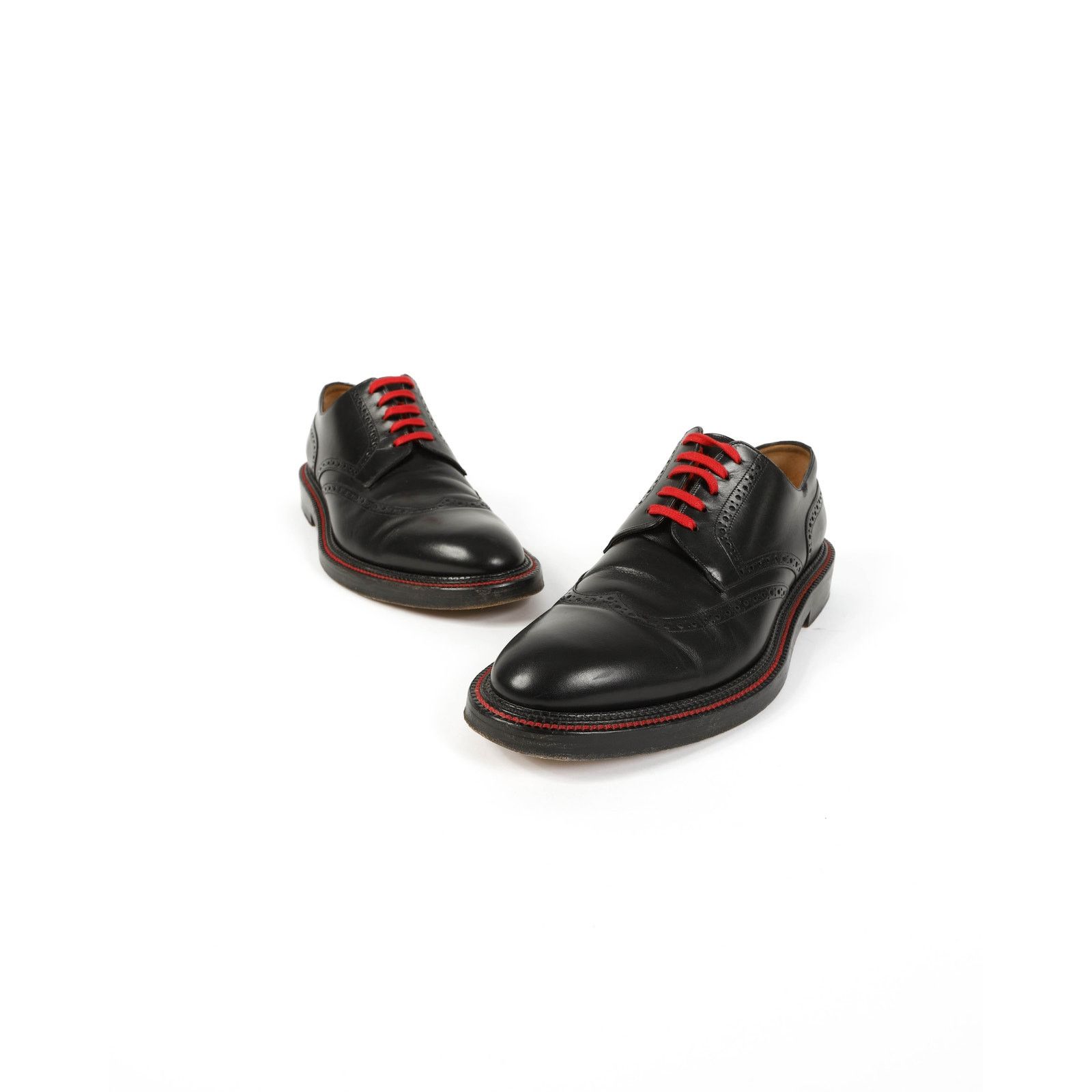 Dior FW17 Red Lace Brogue Detail Derby Size US 11.5 / EU 44-45 - 1 Thumbnail