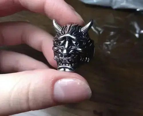 VIBE Japanese Shinigami Adjustable Ring Size ONE SIZE - 4 Thumbnail