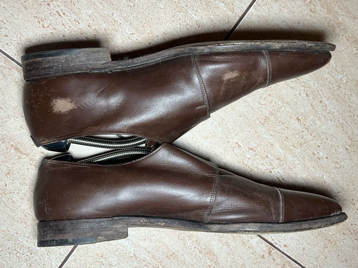John Lobb Vintage JOHN LOBB William Brown Double Leather Monk Straps Size US 11 / EU 44 - 12 Thumbnail