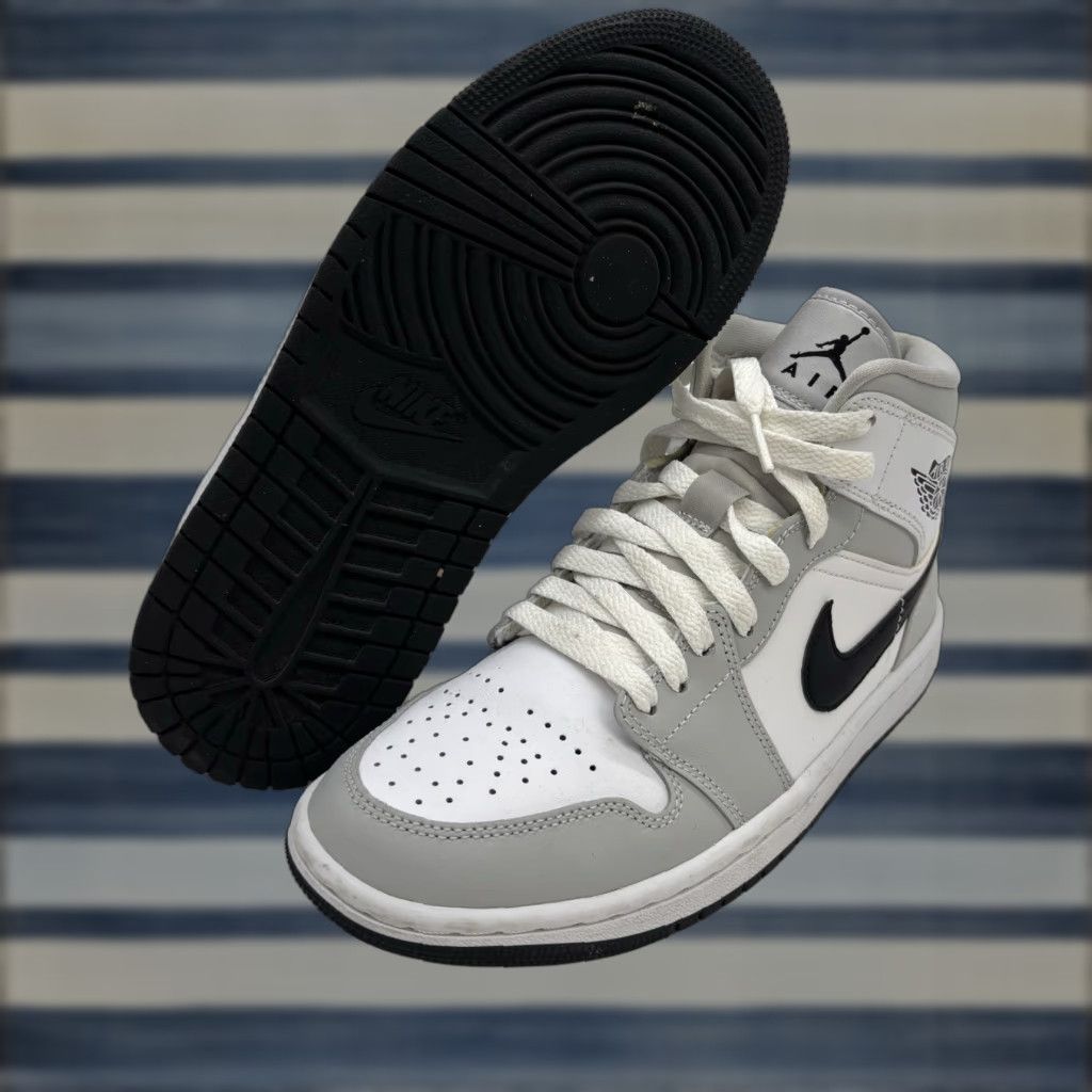 Nike Air Jordan Mid Shoes Women's Size Gray Fog Leather Retro