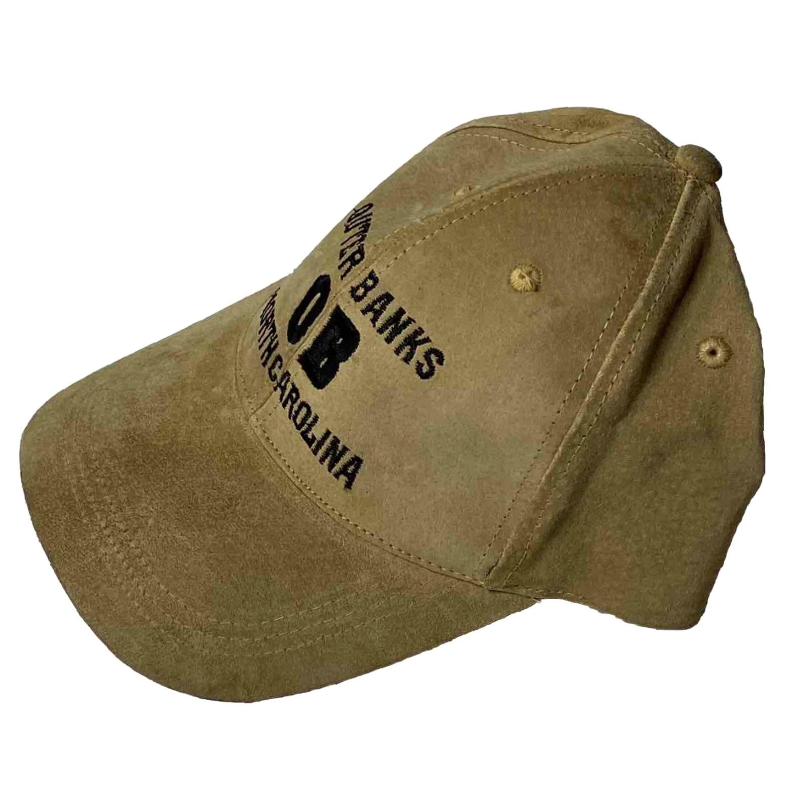 Vintage VINTAGE Hawkeye Solid Leather Cap Adjustable Strapback Outer Banks Brown 1990s Rare Mens Womens Boys Girls Size ONE SIZE - 4 Thumbnail