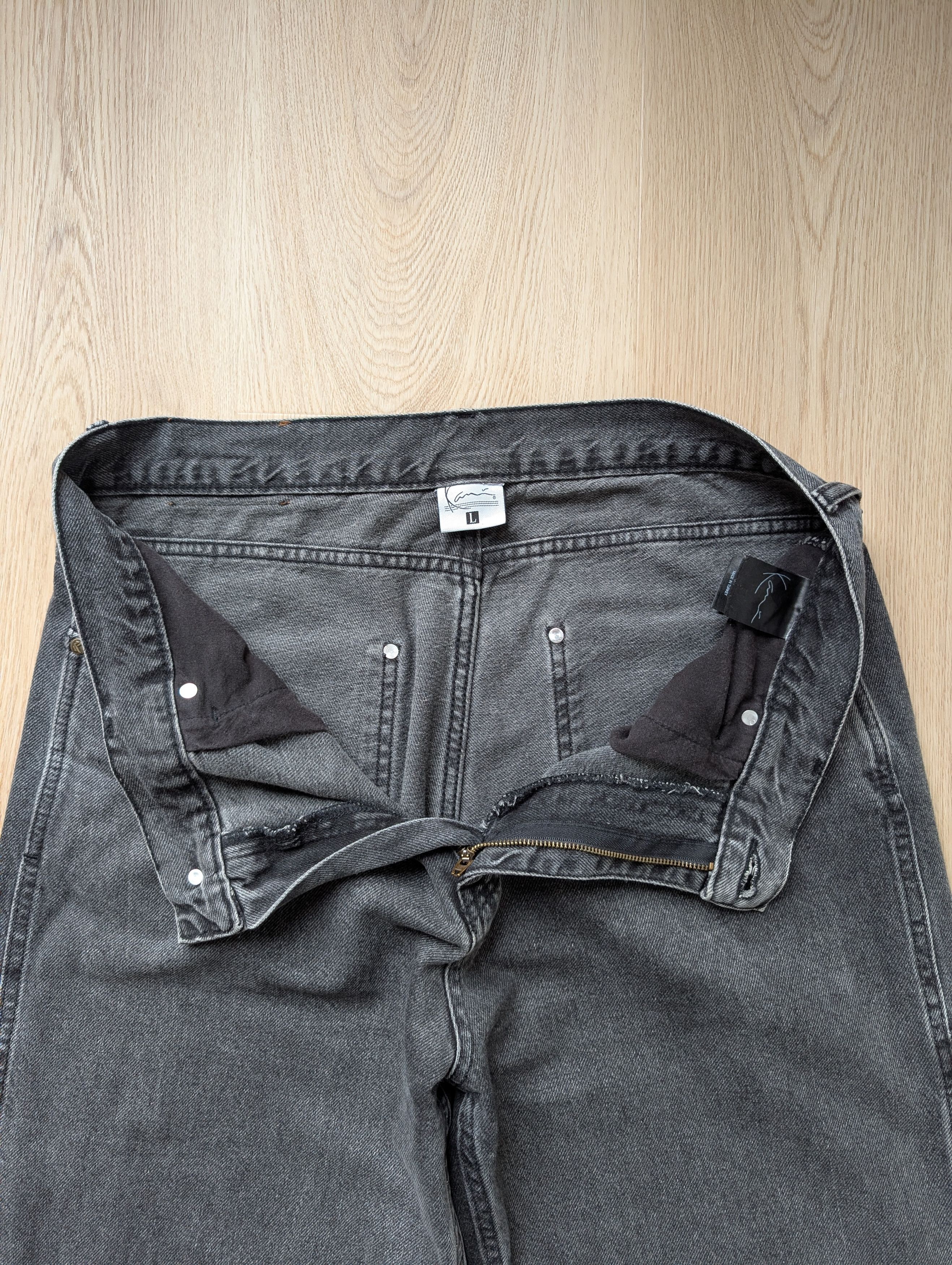 Karl Kani Karl Kani Gray Single Knee Jeans Hip Hop Pants Size L 34x32 Size US 34 / EU 50 - 5 Thumbnail