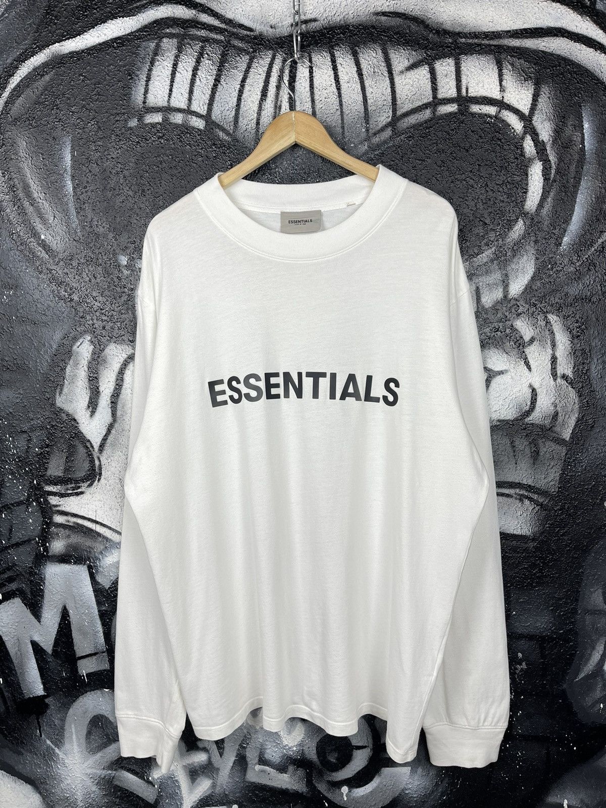 Essentials Essentials Fear Of God White Oversized Long Sleeve T-Shirt L Size US L / EU 52-54 / 3 - 2 Thumbnail