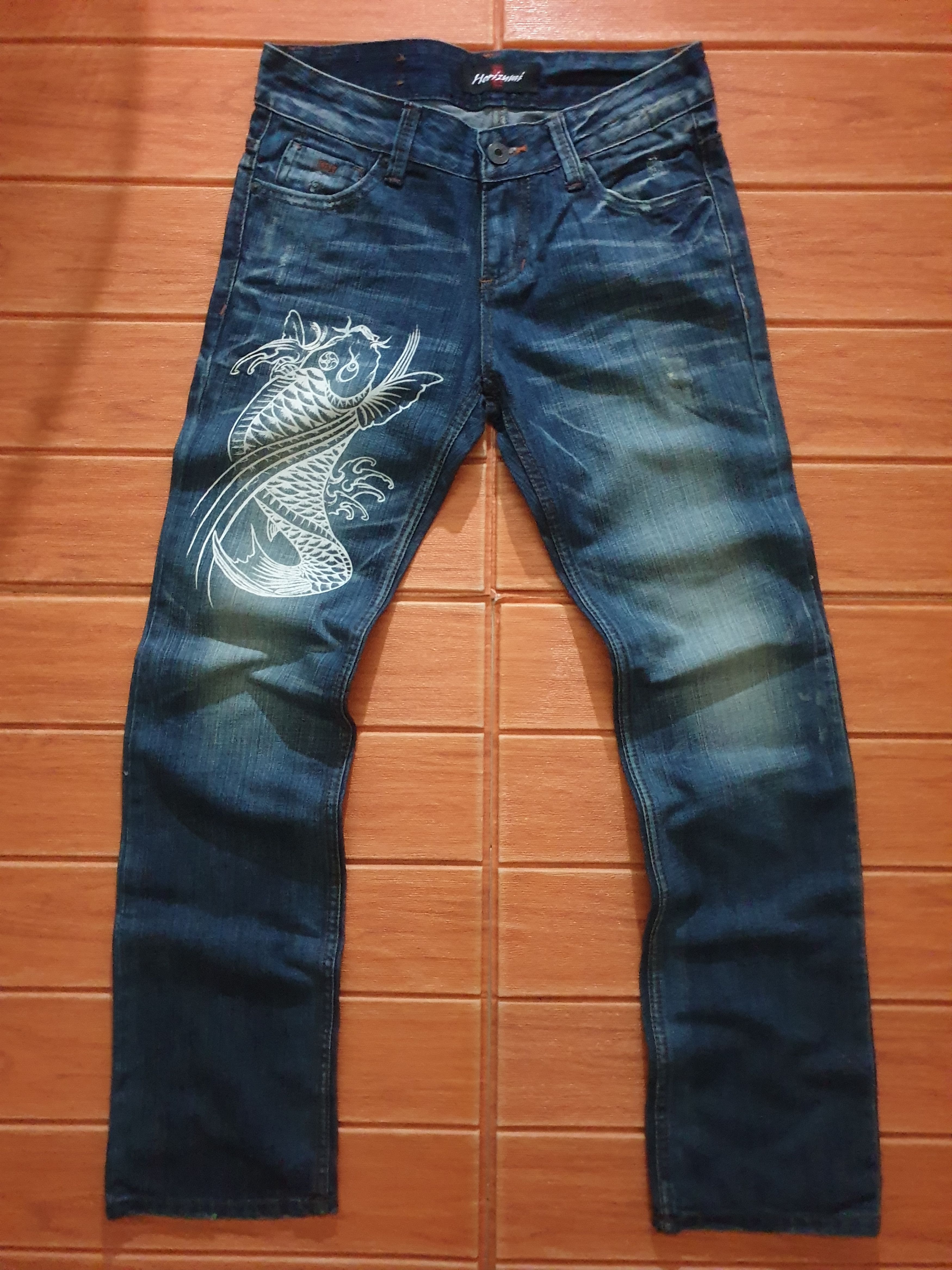 Japanese Brand 💥Horizumi going fish denim pant Size US 31 - 1 Thumbnail