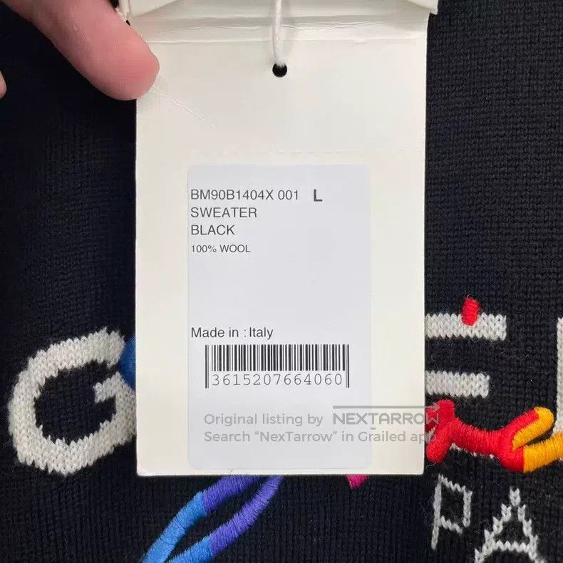 Givenchy Givenchy Colorful Embroidered Letter Sweater Size US L / EU 52-54 / 3 - 6 Thumbnail