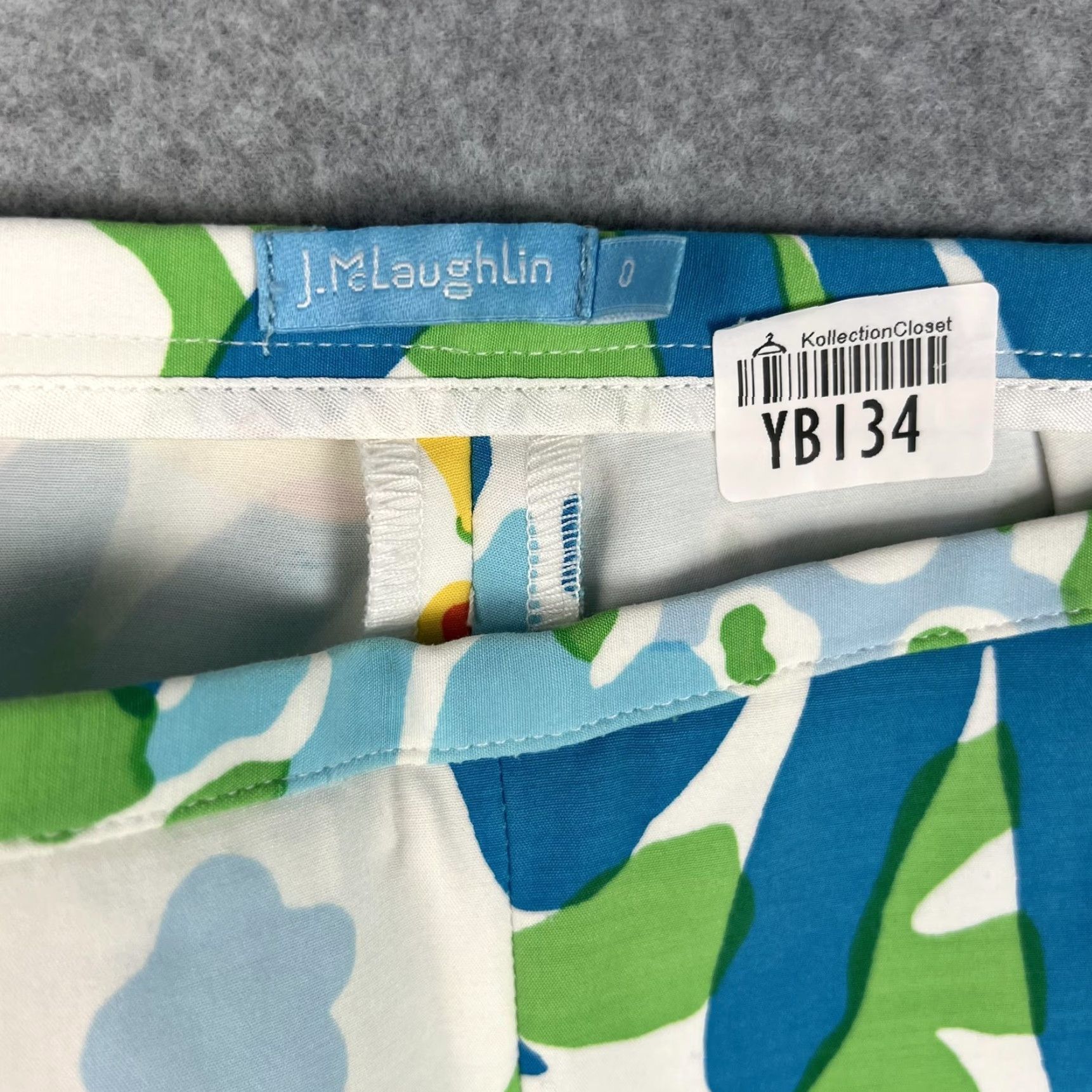 J.McLaughlin J.McLaughlin Pants Womens 0 Multicolor Floral Print Side Zip Straight Leg Bright Size 25" / US 0 / IT 36 - 6 Thumbnail