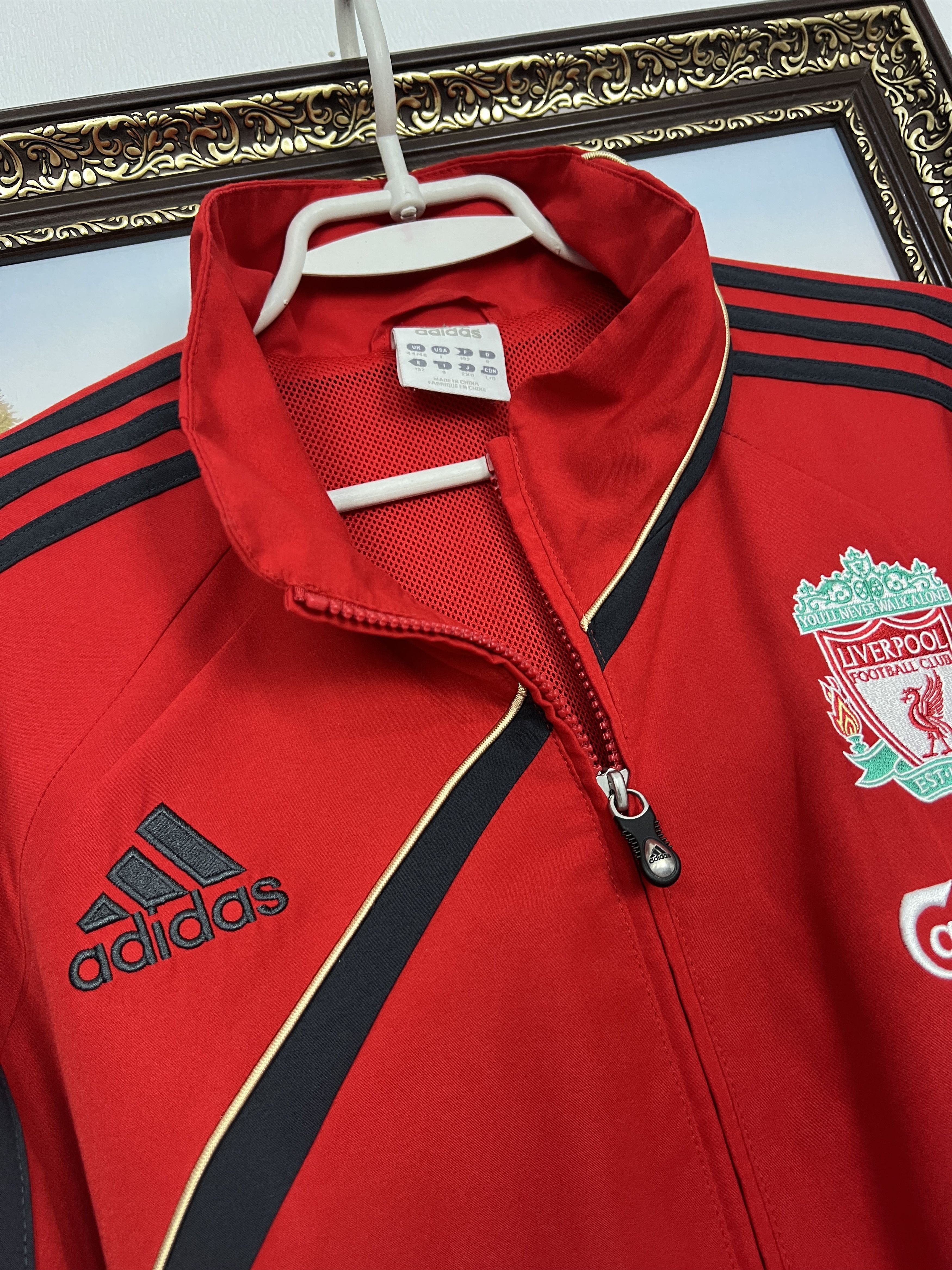 Adidas Vintage Liverpool Football Jacket Soccer Track Top Zip Size US L / EU 52-54 / 3 - 4 Thumbnail