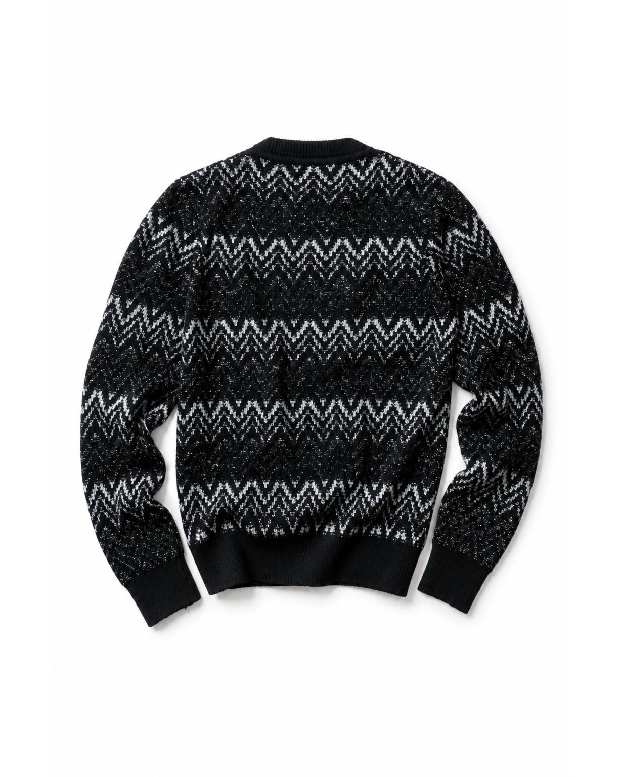 Saint Laurent Paris Saint Laurent Lurex Zigzag Sweater - FW19 Size US XS / EU 42 / 0 - 2 Thumbnail
