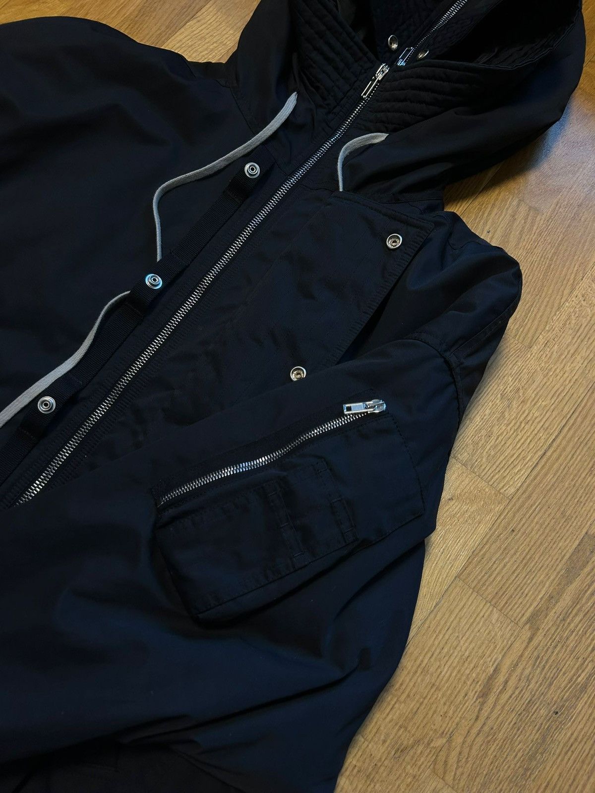 Rick Owens Drkshdw Rick Owens DRKSHDW hooded bomber jacket Size US L / EU 52-54 / 3 - 6 Thumbnail
