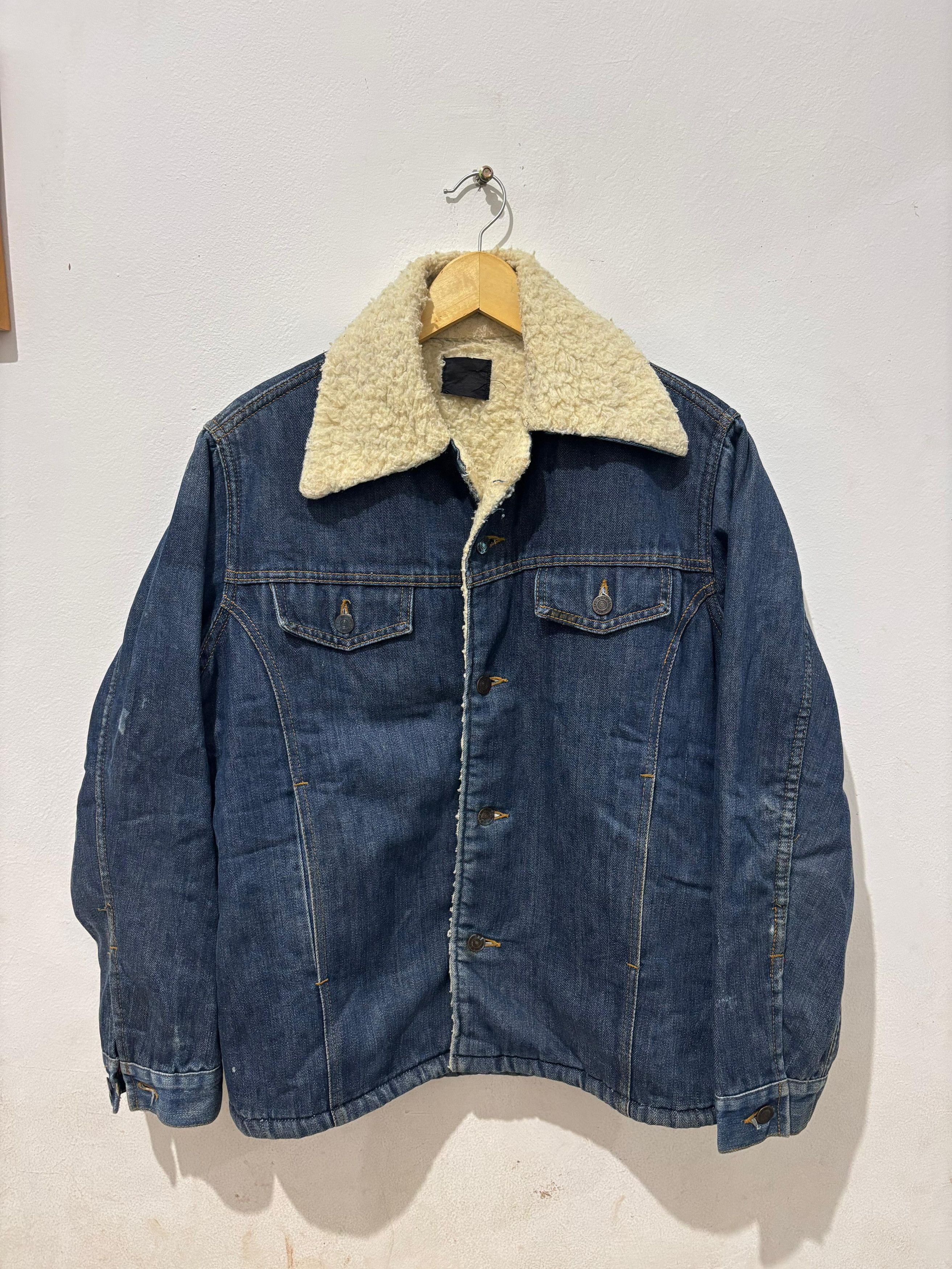 Vintage Vintage 60s Roebucks rare sherpa denim jacket usa Size US M / EU 48-50 / 2 - 1 Thumbnail