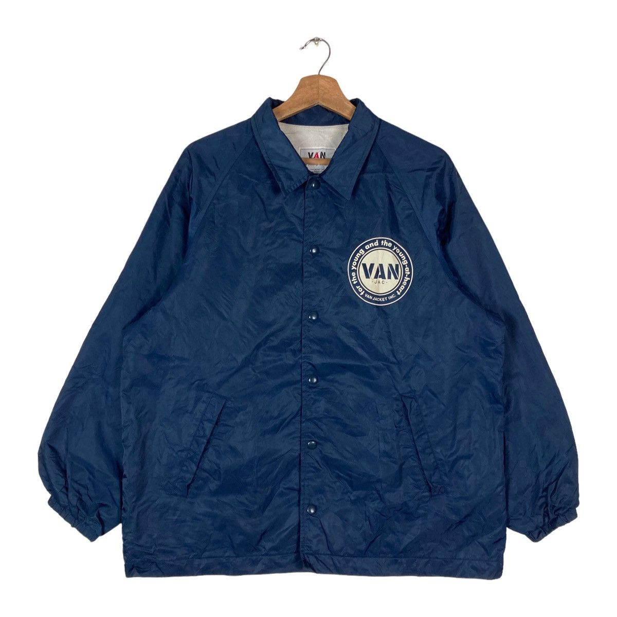 Van Vintage VAN-JAC Snap Button Coach Jacket Size US M / EU 48-50 / 2 - 1 Thumbnail